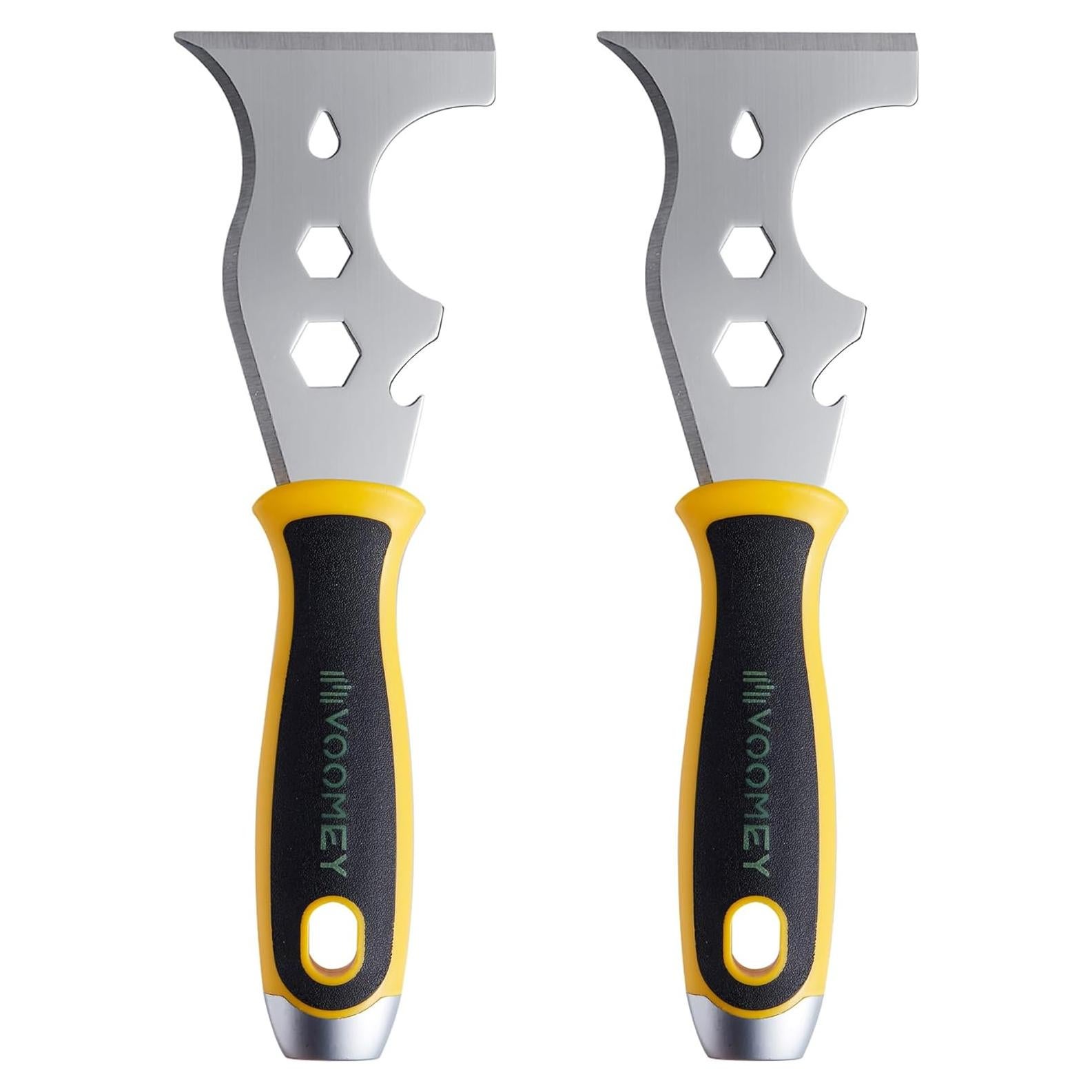 Cuchillo de Masilla 12-en-1 Voomey - Acero Inoxidable, 2 Pcs