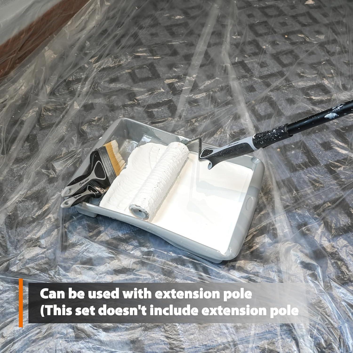 Kit de Rodillos de Pintura 11 Piezas ROLLINGDOG - 9" Microfibra