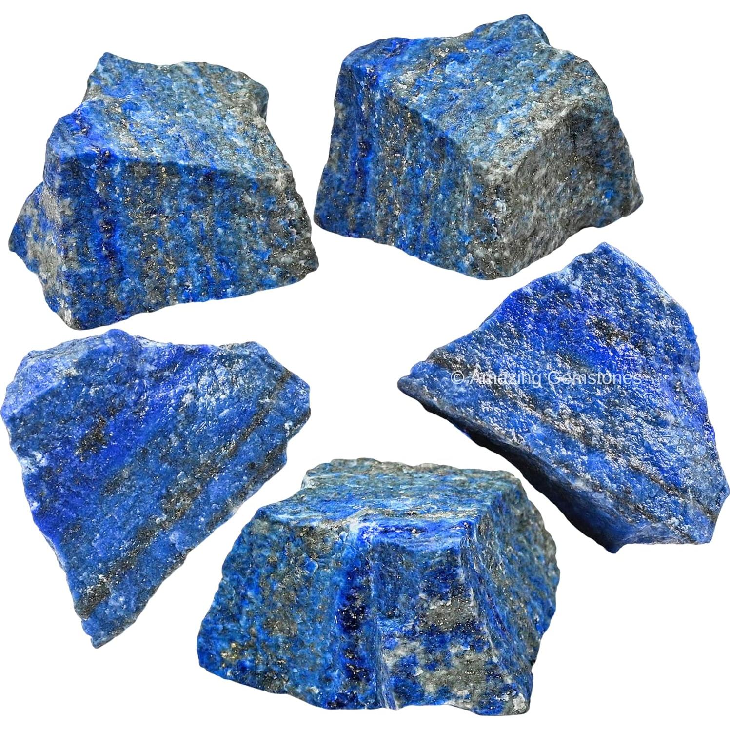 Piedras Crudas de Lápiz Lazuli - 2 Piezas Naturales para Sanación