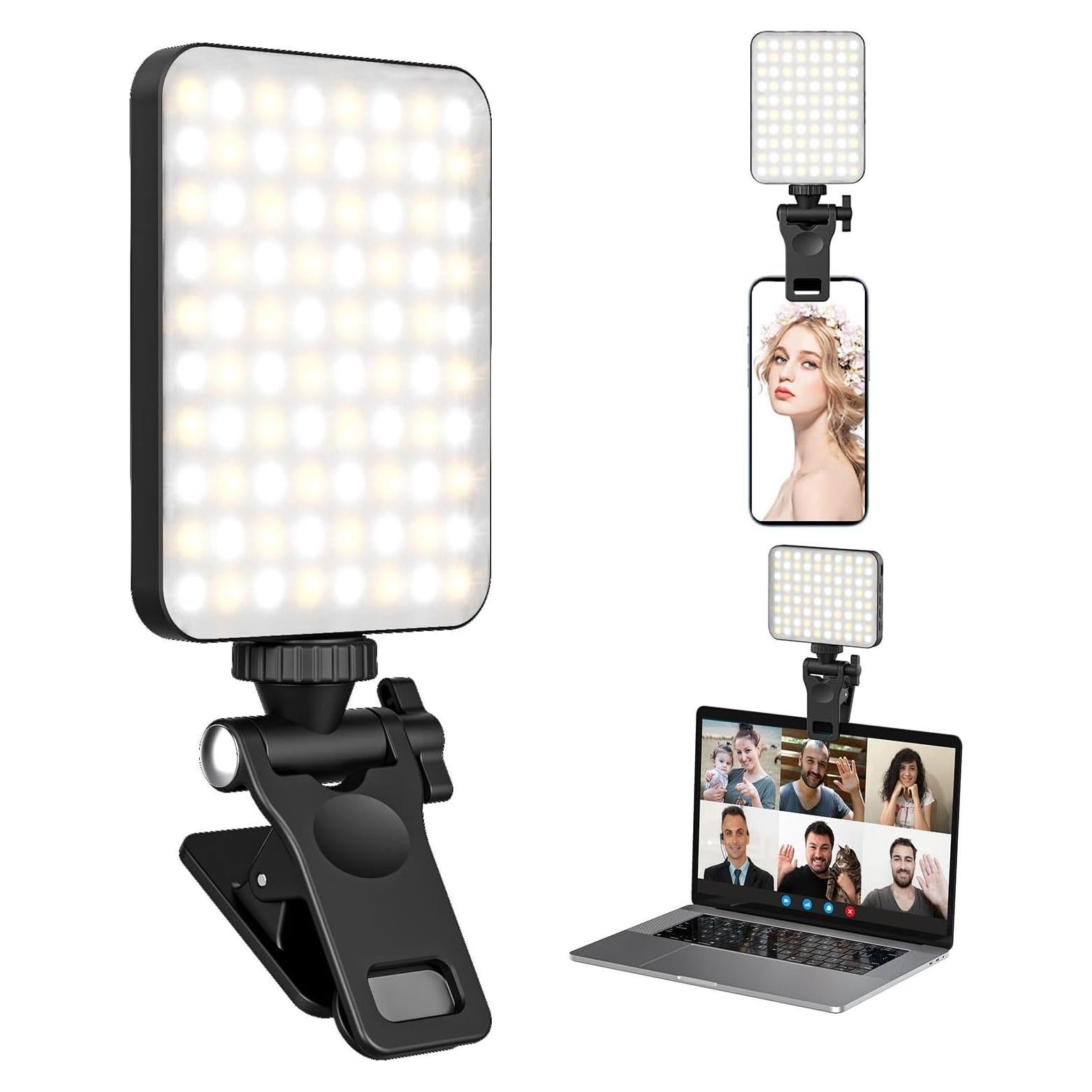 Luz de Selfie Recargable XINBAOHONG Clip para Teléfono