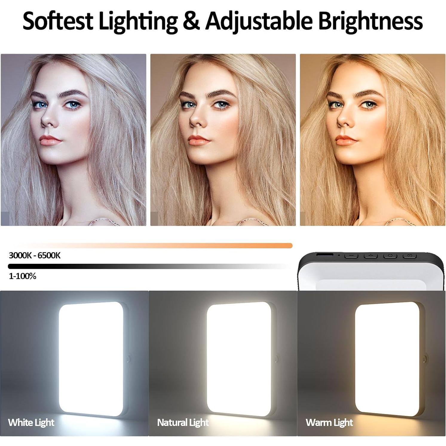 Luz de Selfie Recargable XINBAOHONG Clip para Teléfono