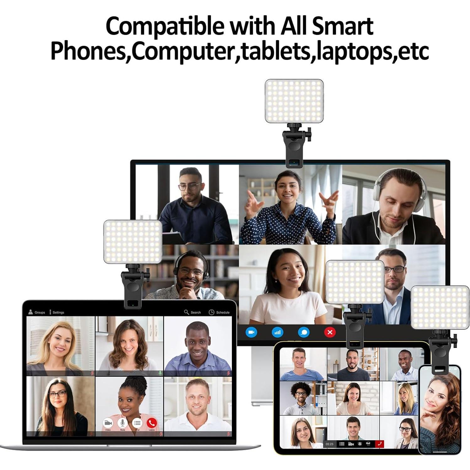 Luz de Selfie Recargable XINBAOHONG Clip para Teléfono