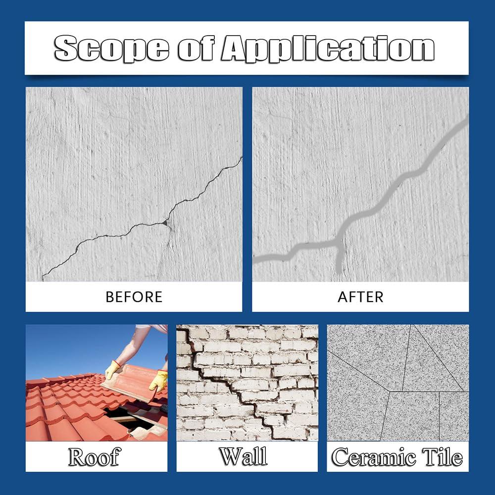 Rellenador de Grietas de Concreto Genérico 500ml Impermeable