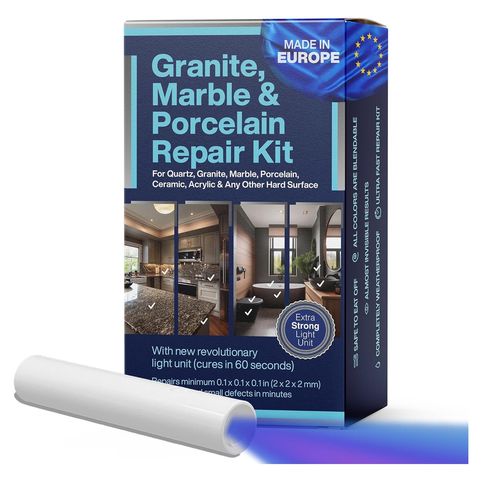 Kit de Reparación de Encimeras NNREPAIR C105A - Granito, Mármol y Porcelana