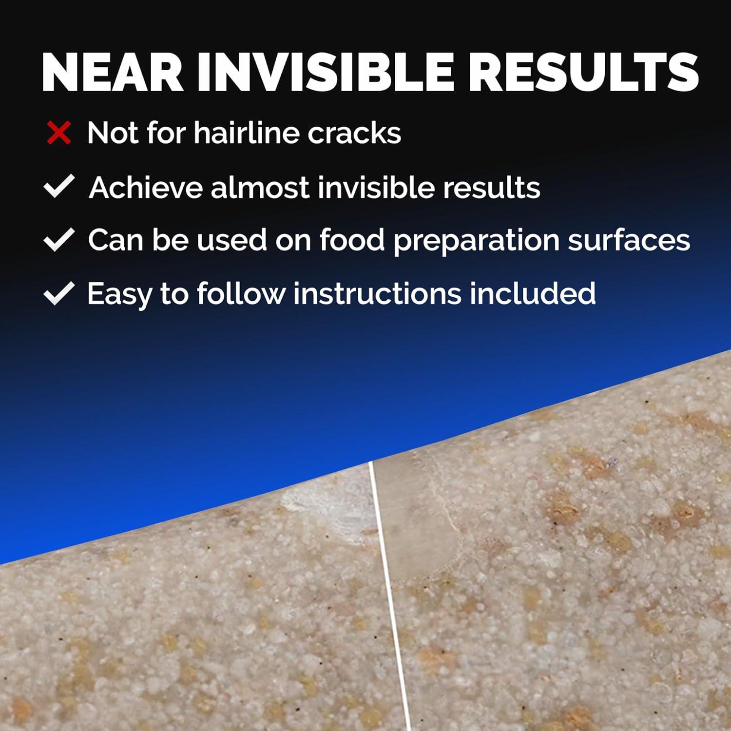 Kit de Reparación de Encimeras NNREPAIR C105A - Granito, Mármol y Porcelana