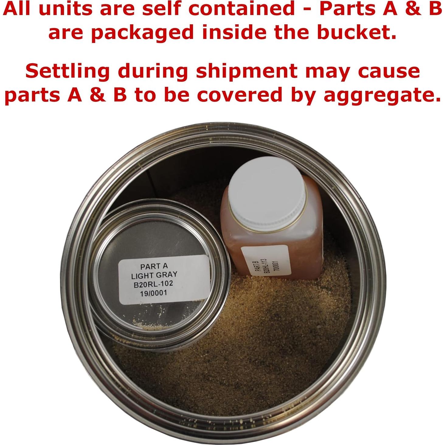 Parche Epóxico QuestMark 2105 para Piso de Concreto 3.78L Gris Claro