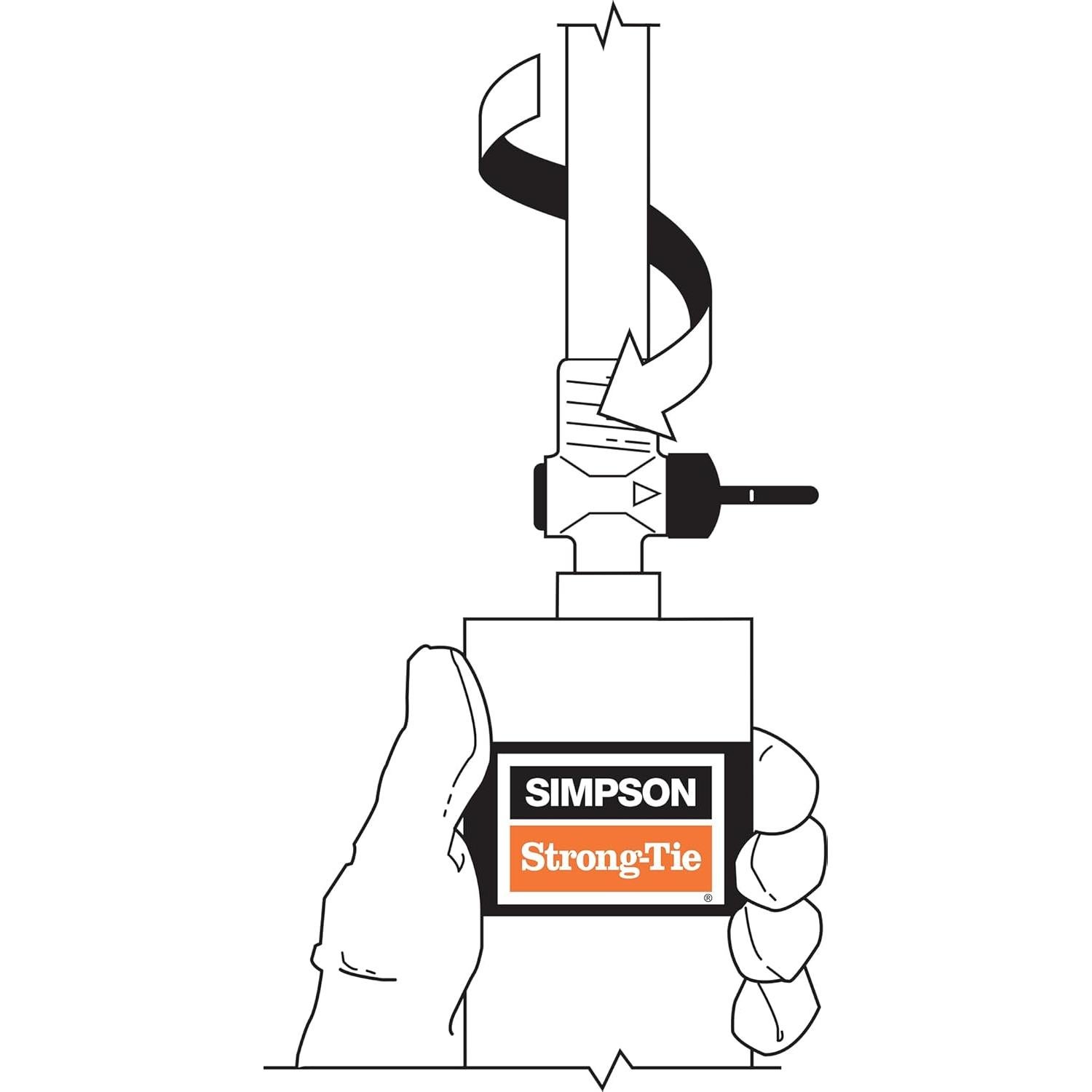 Kit de Inyección de Sellador de Grietas Simpson Strong-Tie 9 oz