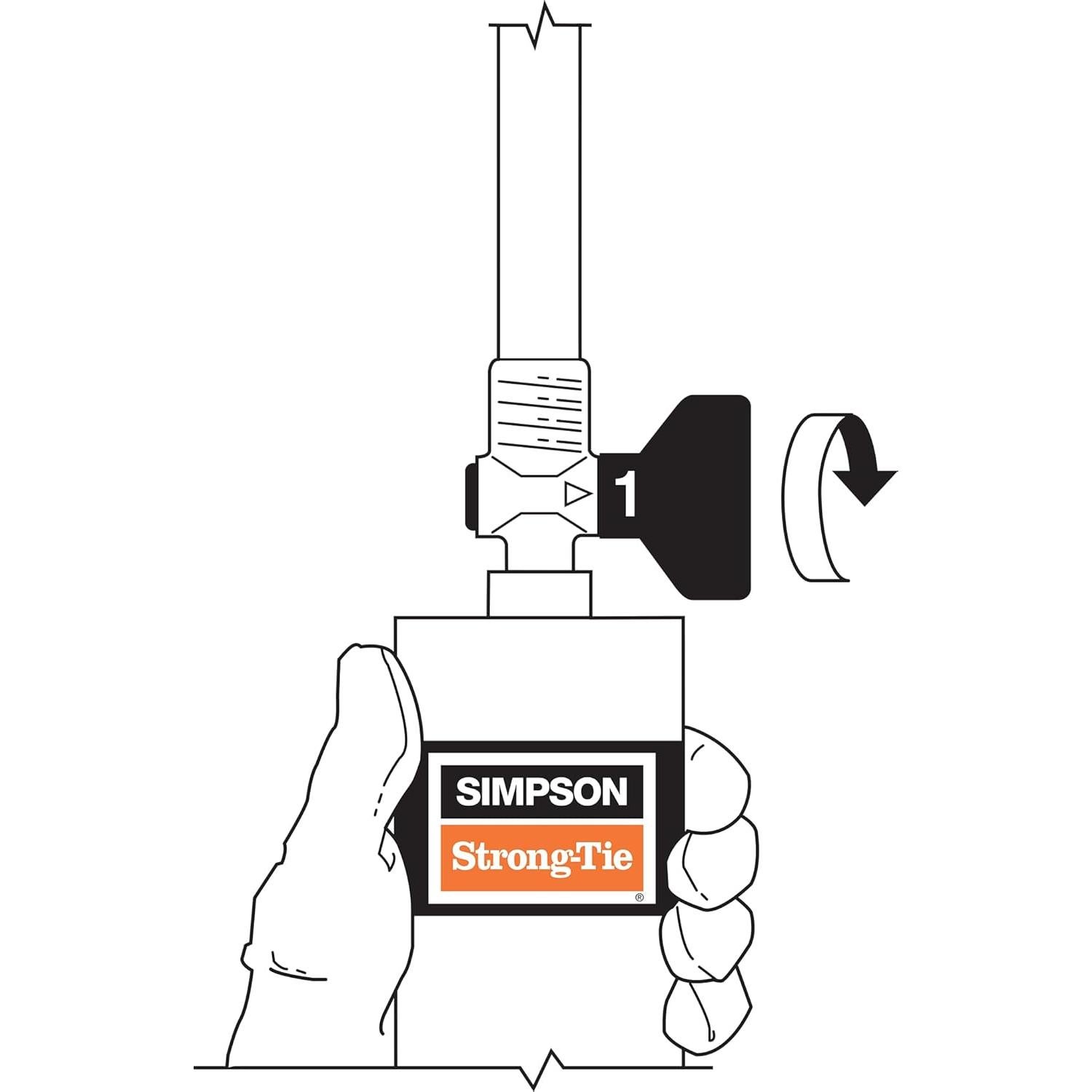 Kit de Inyección de Sellador de Grietas Simpson Strong-Tie 9 oz