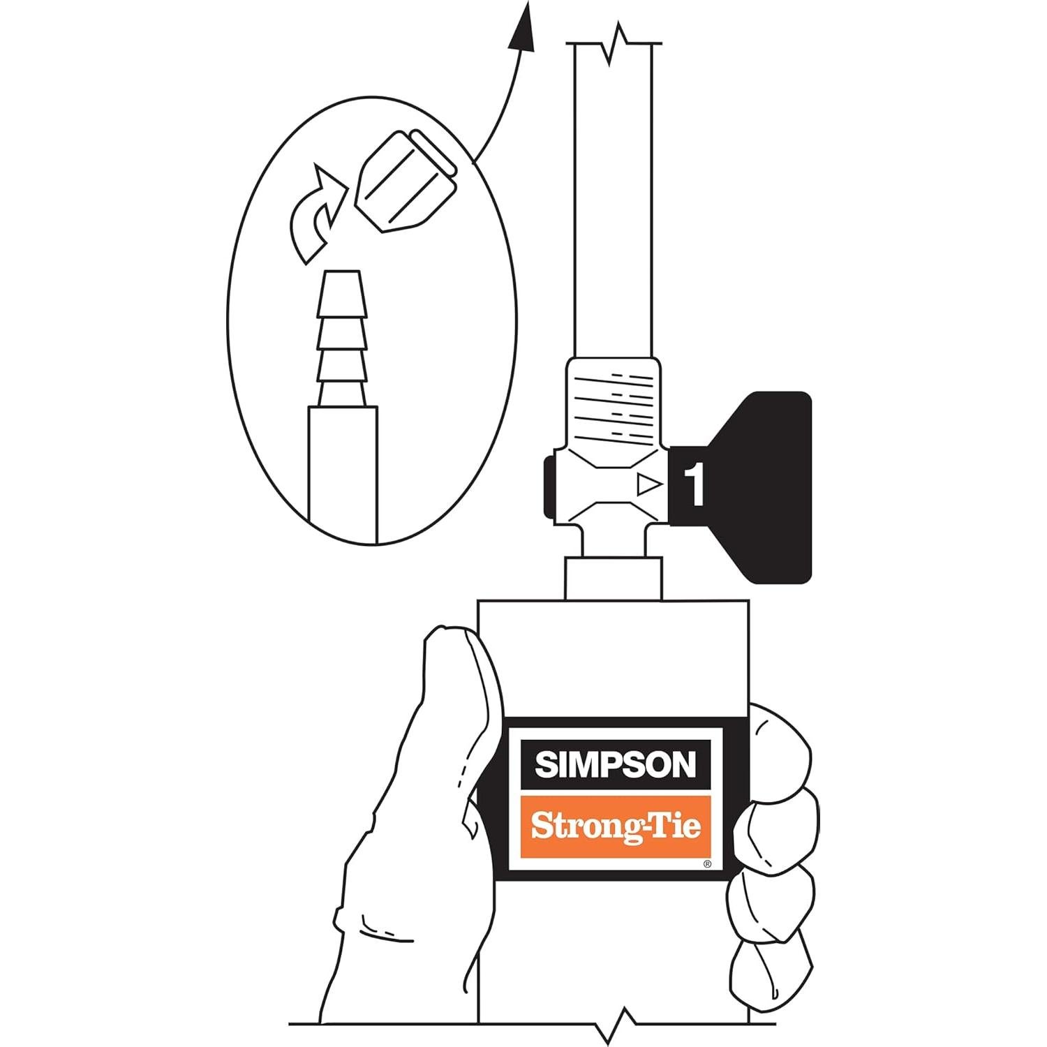 Kit de Inyección de Sellador de Grietas Simpson Strong-Tie 9 oz