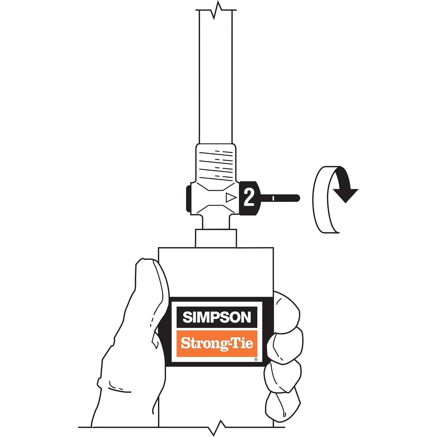 Kit de Inyección de Sellador de Grietas Simpson Strong-Tie 9 oz