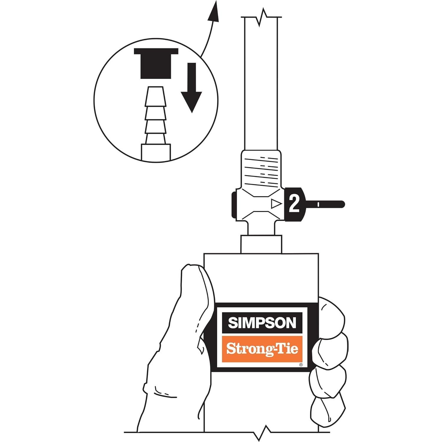 Kit de Inyección de Sellador de Grietas Simpson Strong-Tie 9 oz