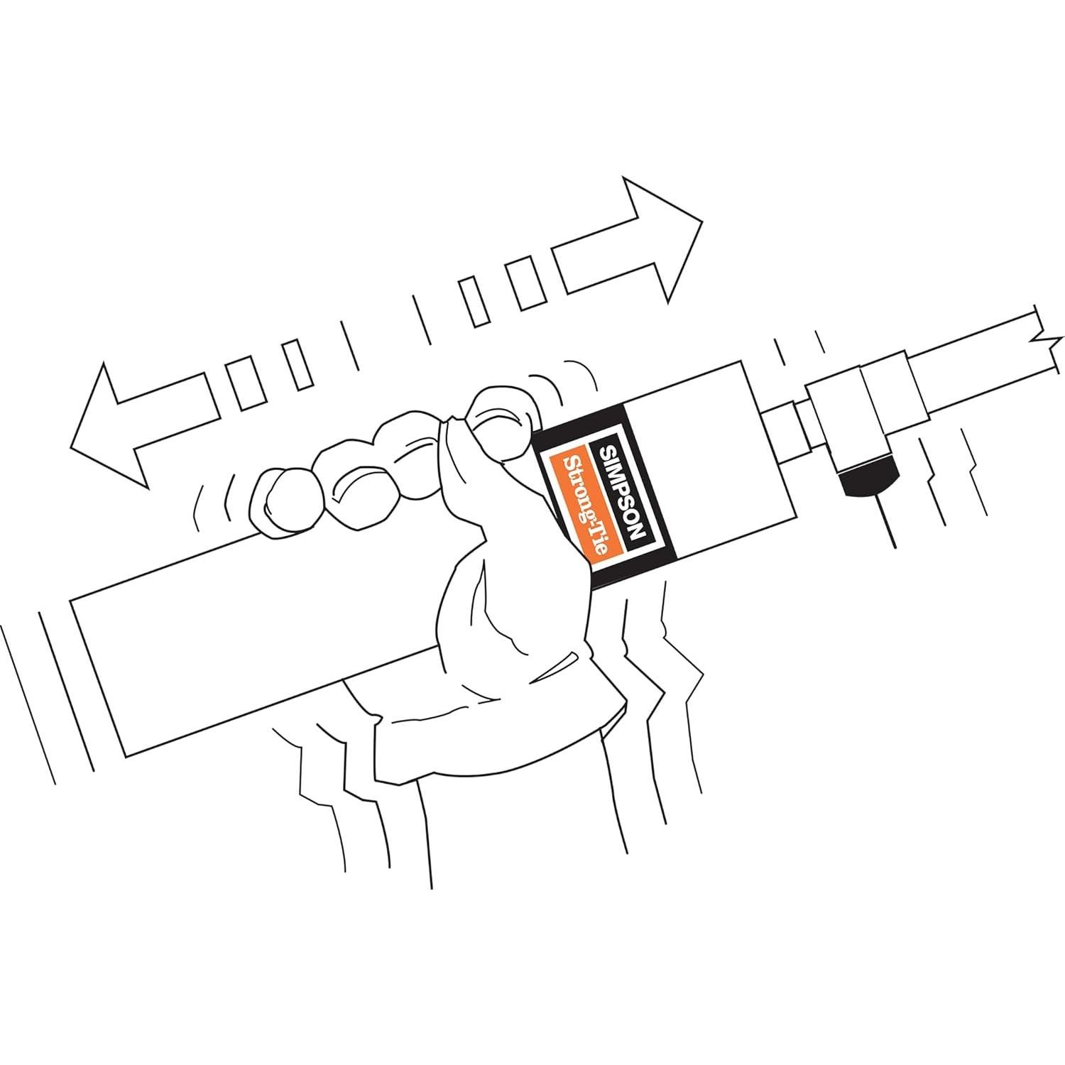 Kit de Inyección de Sellador de Grietas Simpson Strong-Tie 9 oz