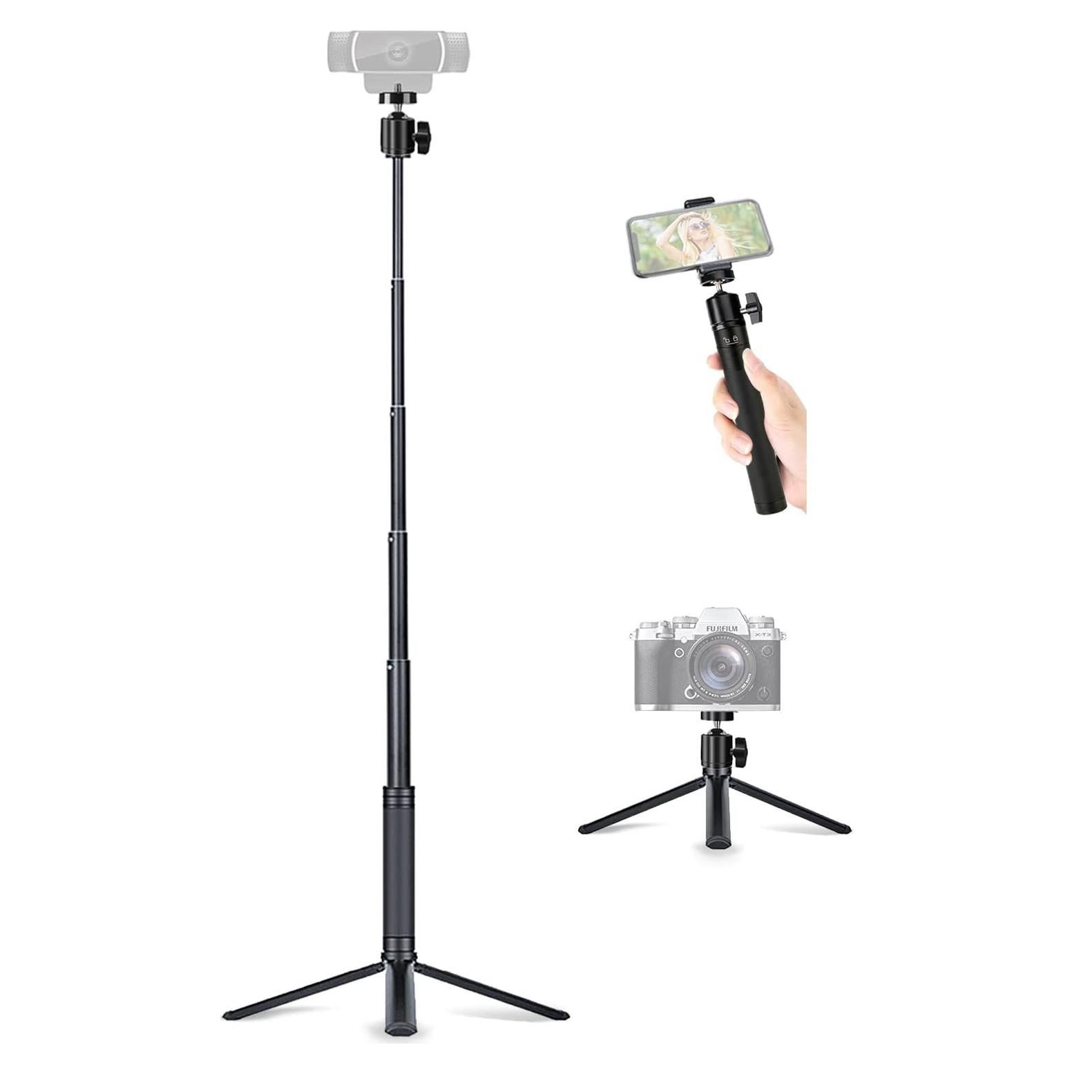 Trípode Extensible para Webcam JCWINY 25.4-76.2 cm Aluminio