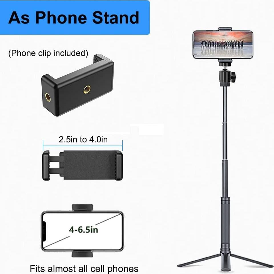 Trípode Extensible para Webcam JCWINY 25.4-76.2 cm Aluminio