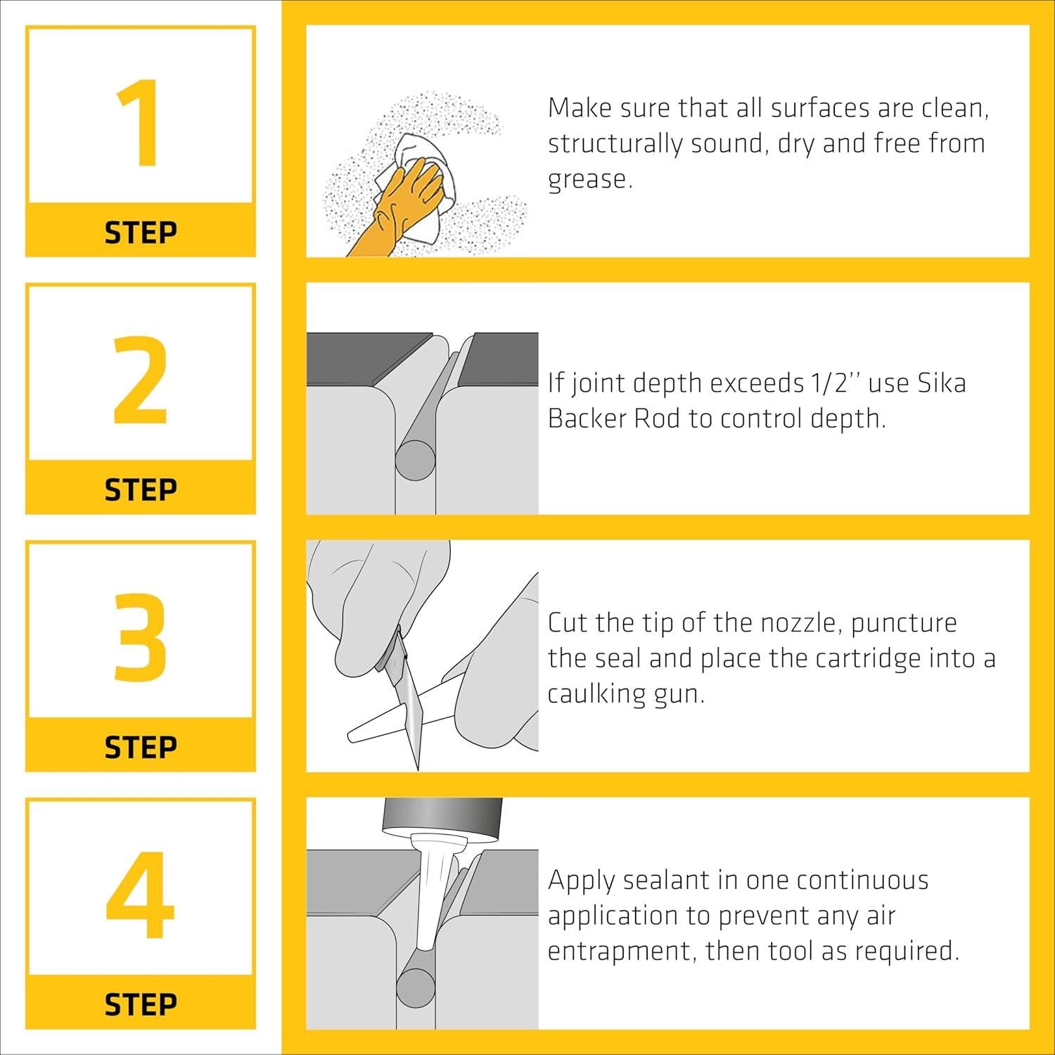 Sellador de Mortero Sikaflex 10.1 oz - Poliuretano Texturizado