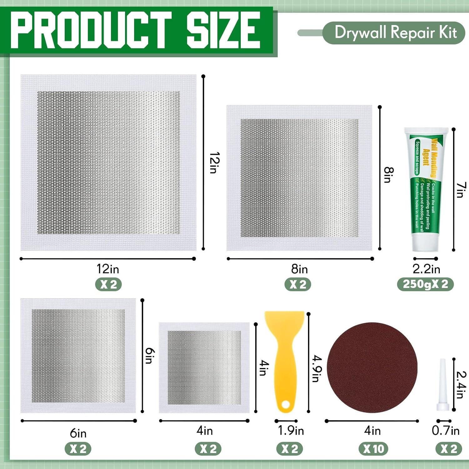 Kit de Reparación de Paredes Landical 24 Piezas 4-8 Pulgadas
