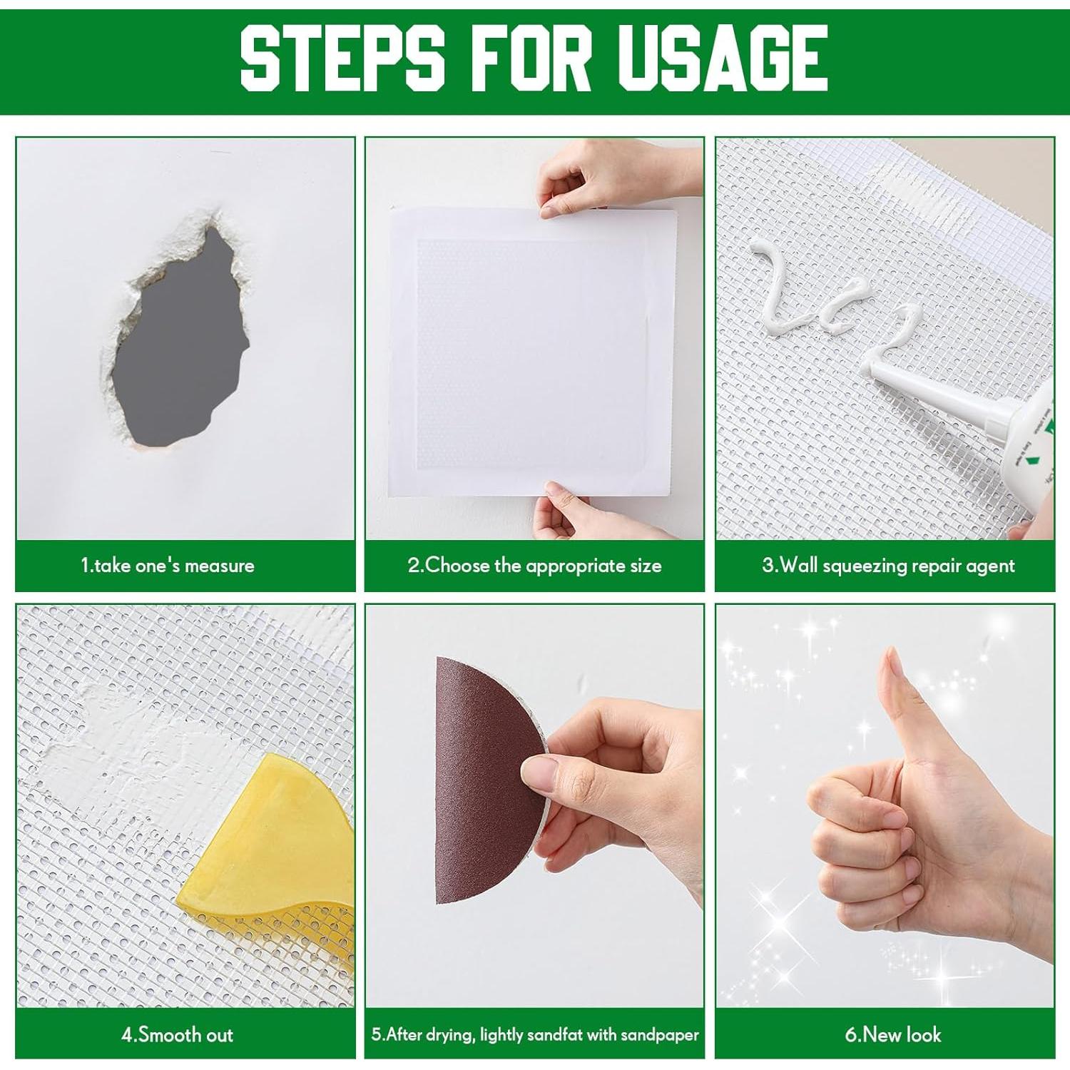 Kit de Reparación de Paredes Landical 24 Piezas 4-8 Pulgadas