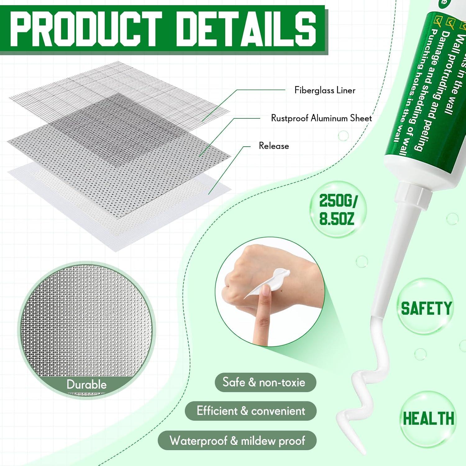 Kit de Reparación de Paredes Landical 24 Piezas 4-8 Pulgadas