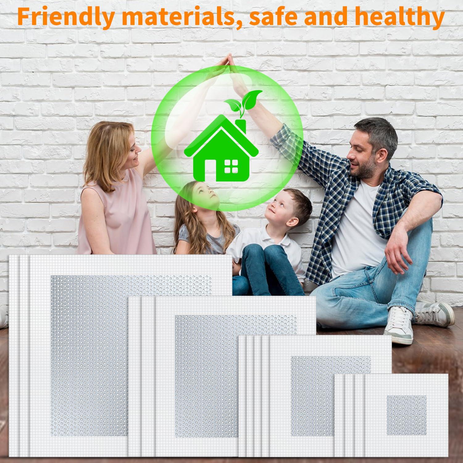 Kit de Parcheo de Pared 15 Piezas Malla Autoadhesiva Wznbjlx