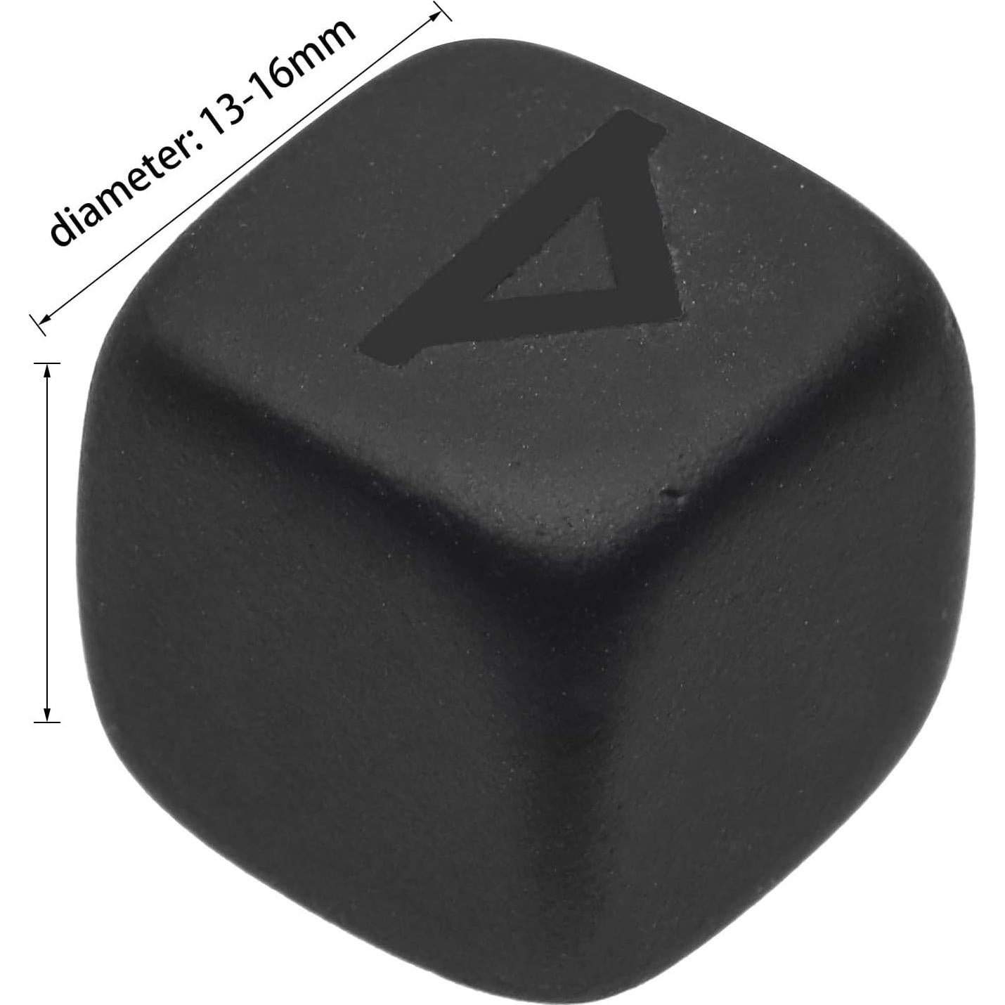 Conjunto de 25 Piedras Rúnicas Obsidiana Negra Mate SUNYIK