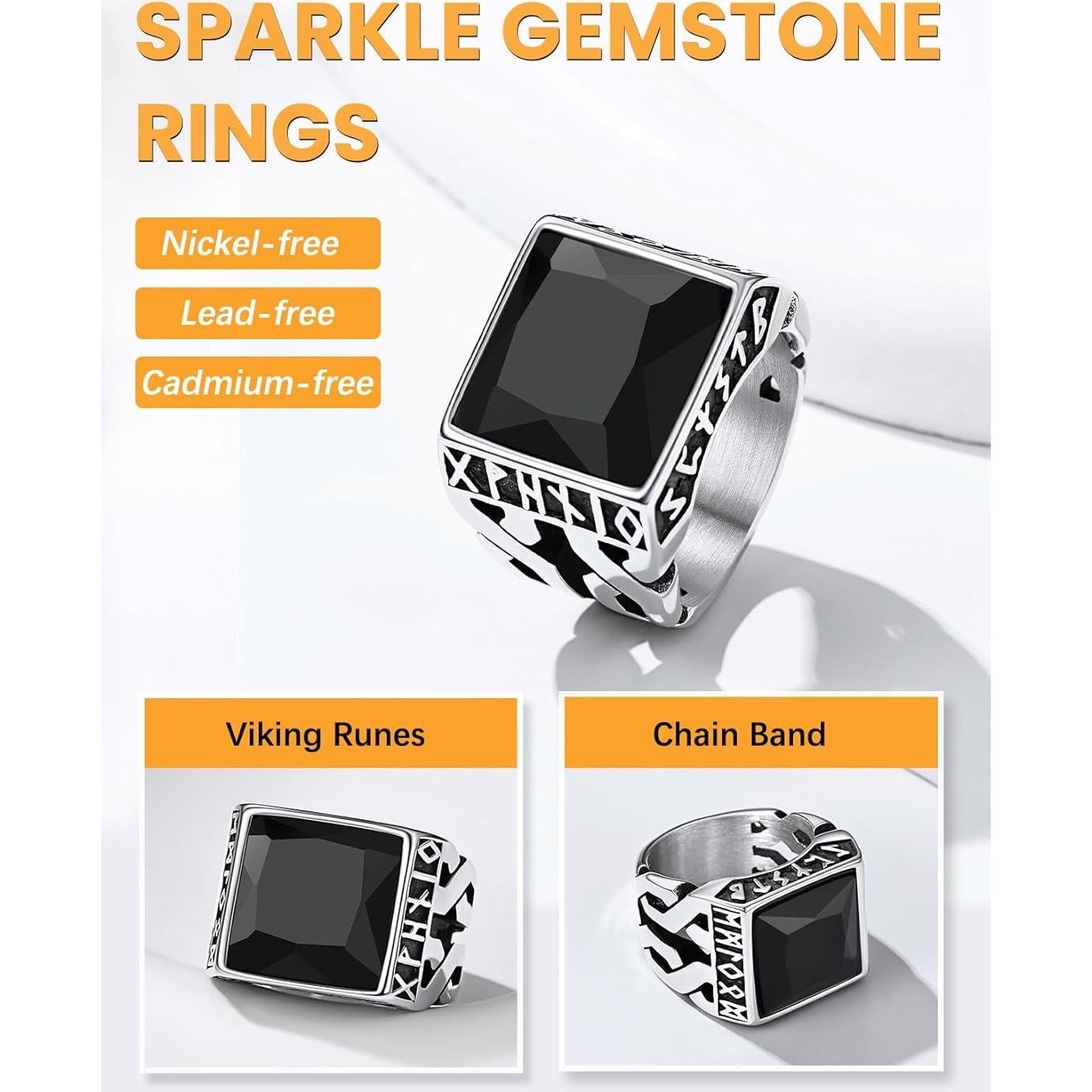 Anillo Signet Chunky Bestyle para Hombres Acero Inoxidable 10