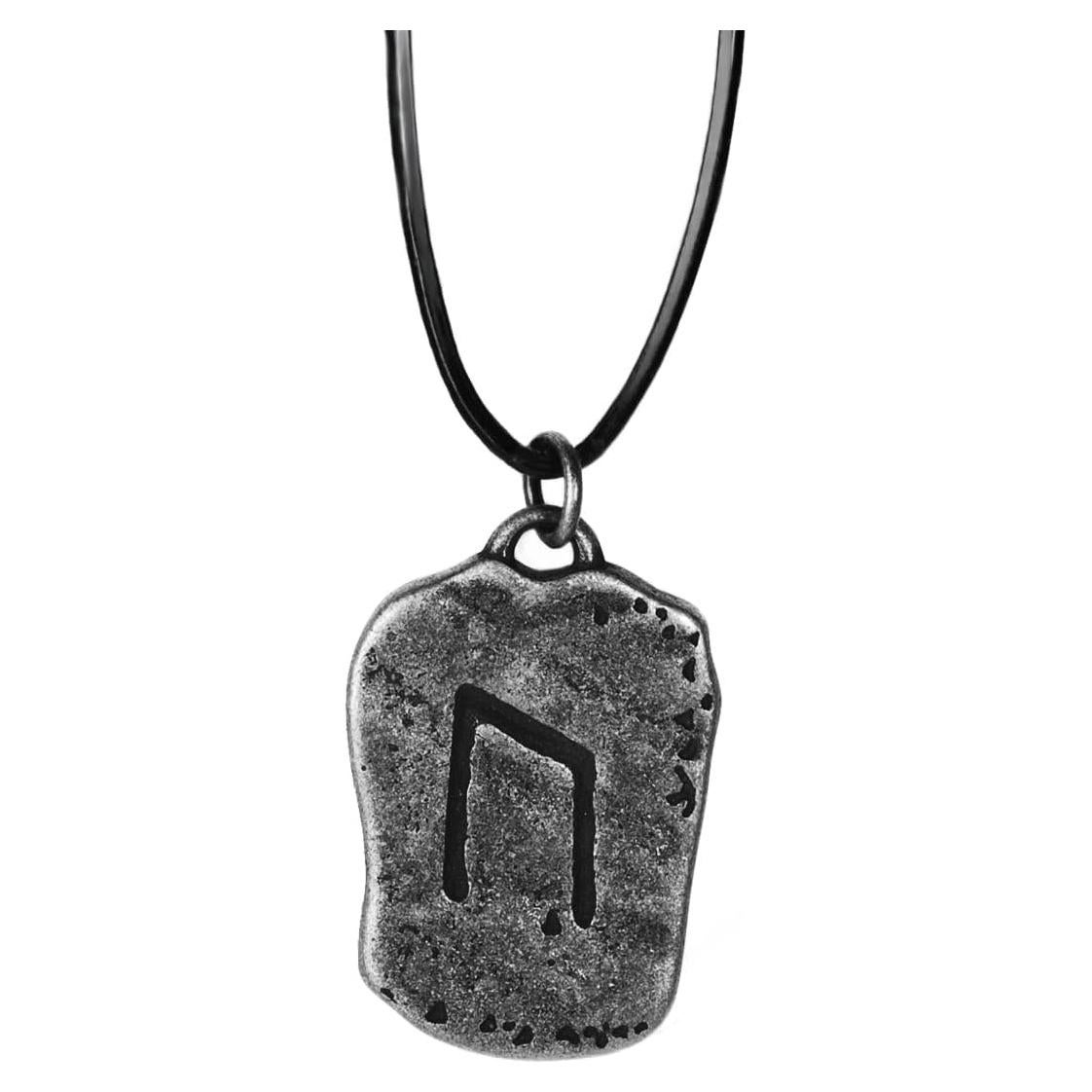 Collar Rúnico Vikingo ConfedeJewelry Acero Inoxidable Fuerza