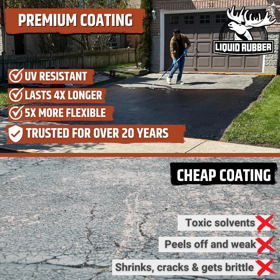 Restaurador de Entrada Liquid Rubber 3.78L + Rellenador de Grietas 3.78L