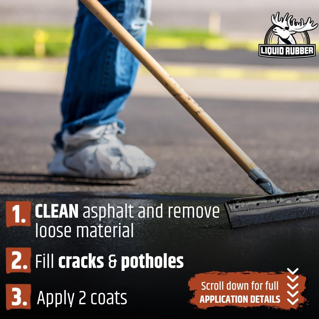 Restaurador de Entrada Liquid Rubber 3.78L + Rellenador de Grietas 3.78L