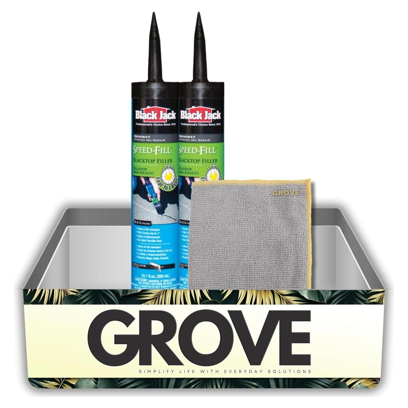 Set de Relleno de Grietas de Asfalto Black Jack 2x10.1 oz