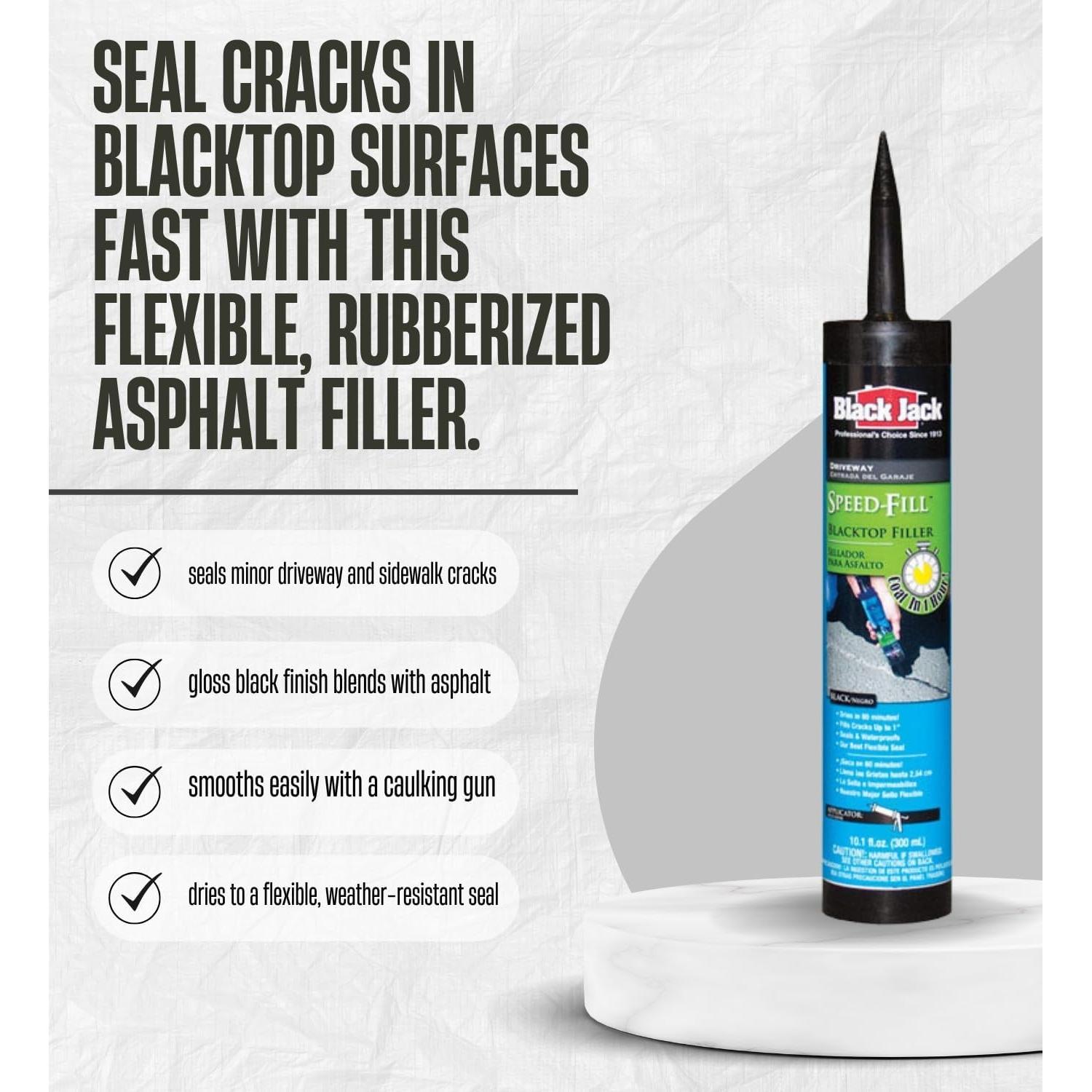 Set de Relleno de Grietas de Asfalto Black Jack 2x10.1 oz