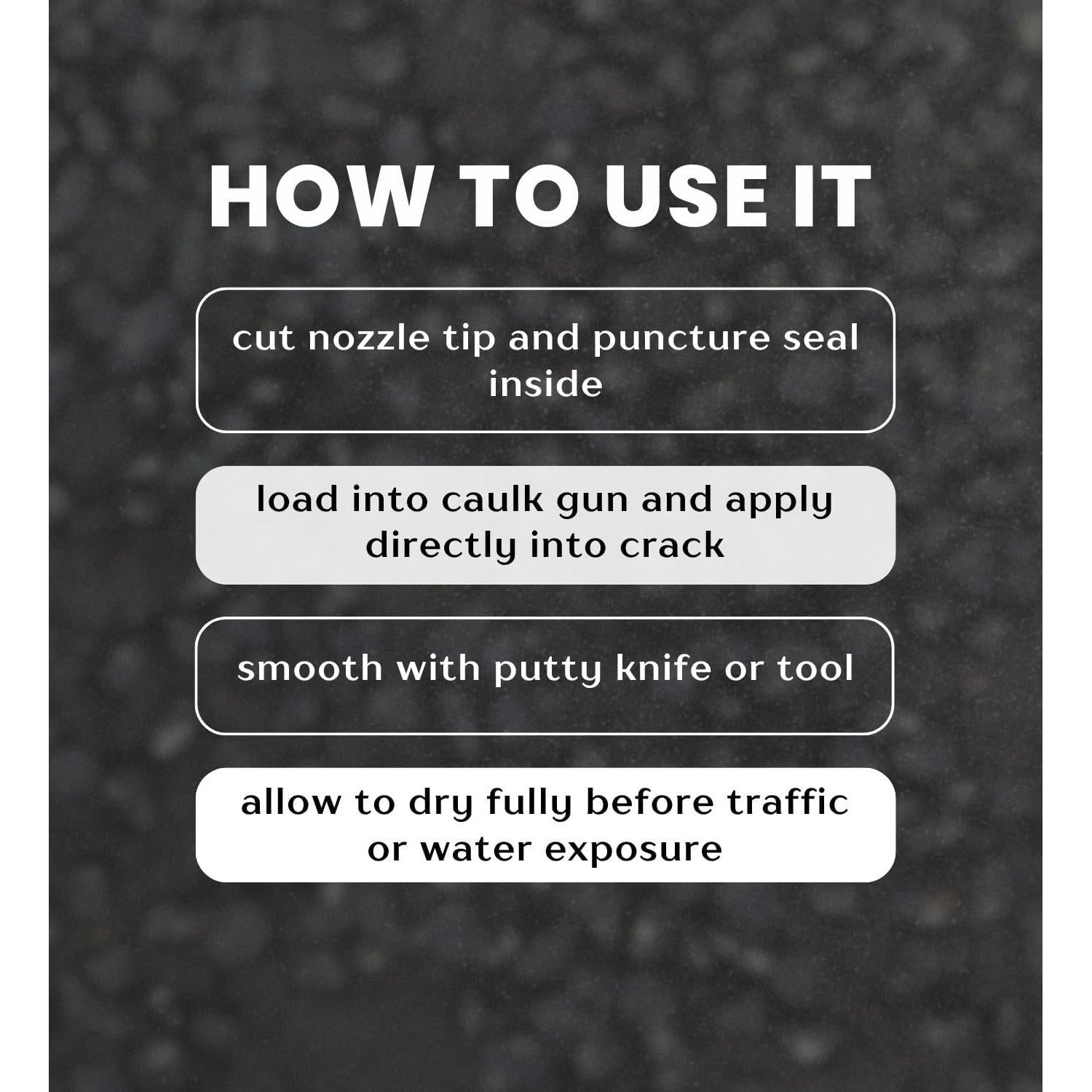 Set de Relleno de Grietas de Asfalto Black Jack 2x10.1 oz