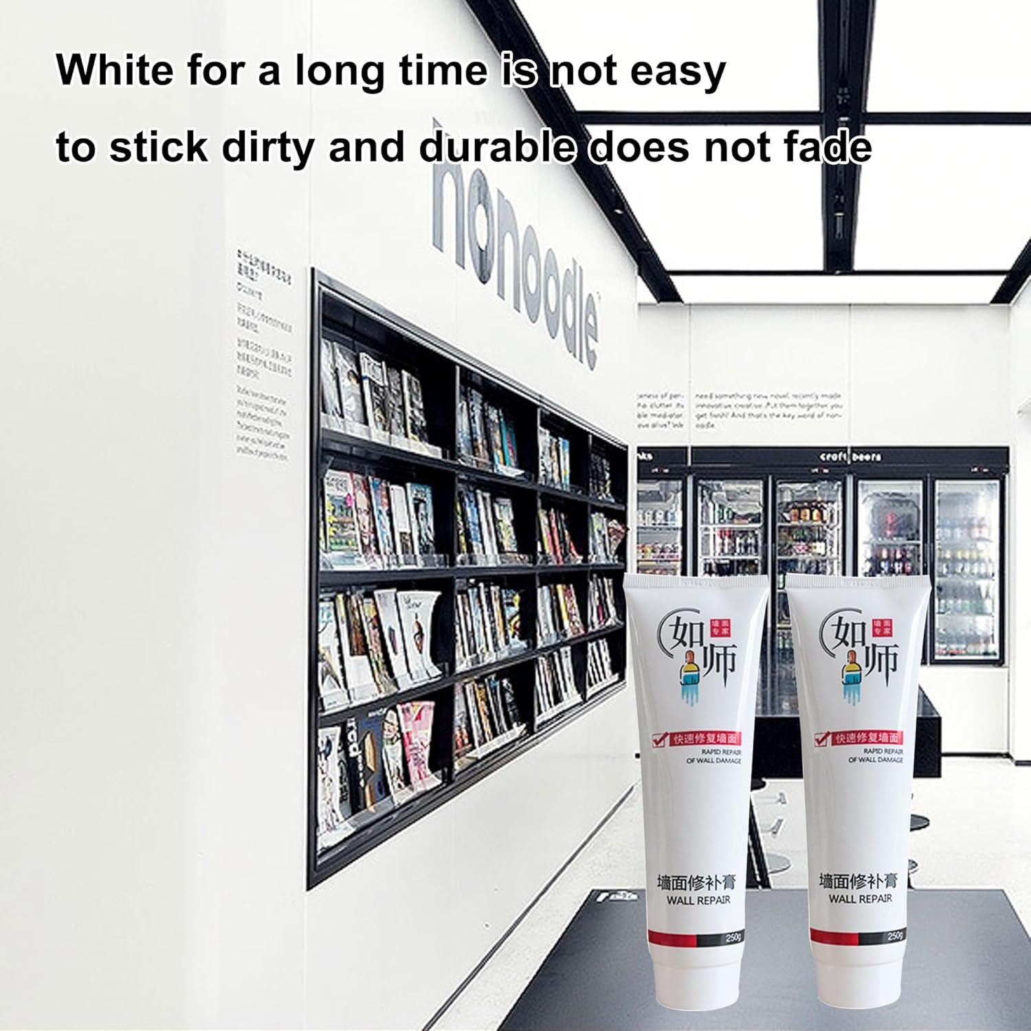 Kit de Reparación de Pared WAURCSY - 2 Agentes 100g y Raspadores