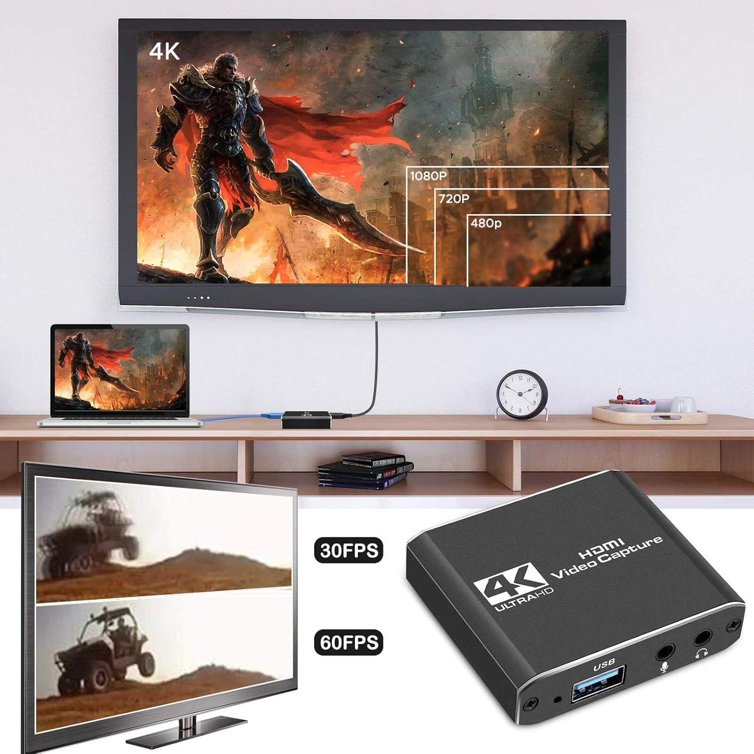 Tarjeta de Captura de Video 4K HDMI TKHIN 1080p 60fps