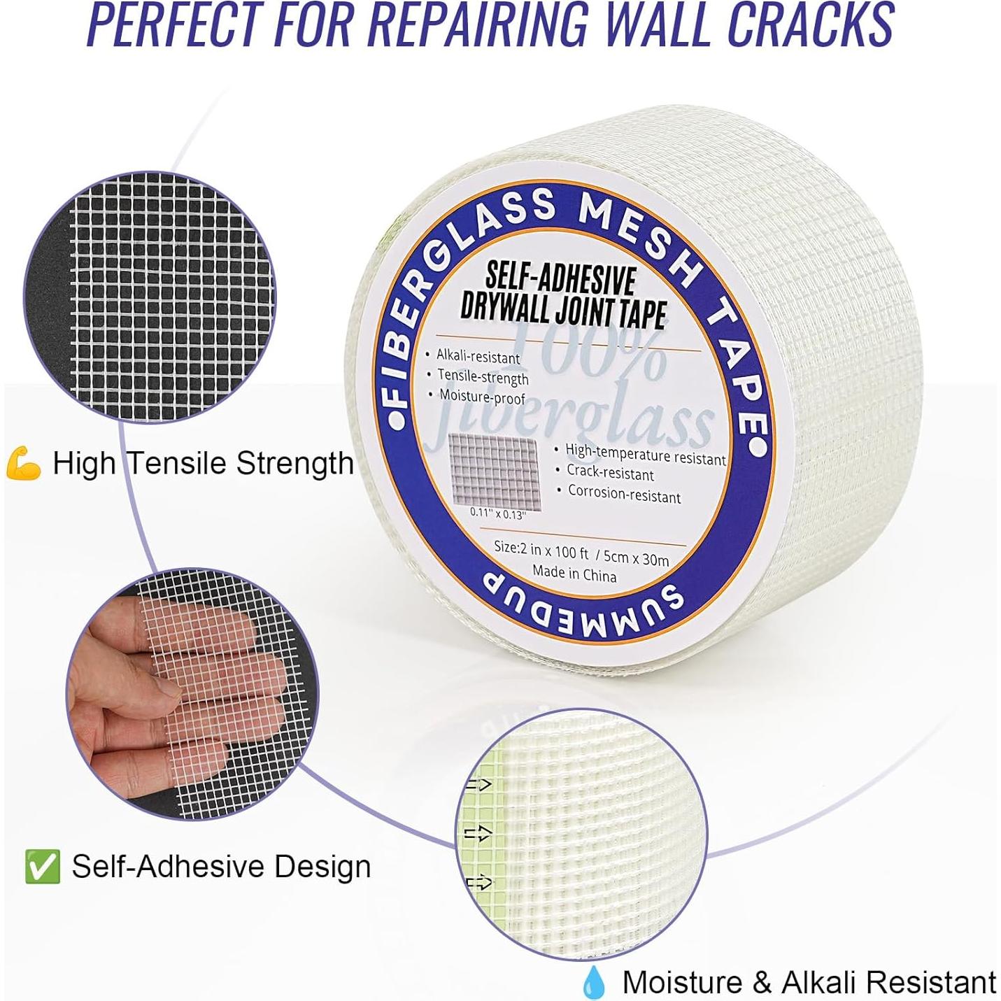 Cinta de Reparación de Drywall Magrantas 5 cm x 30.48 m