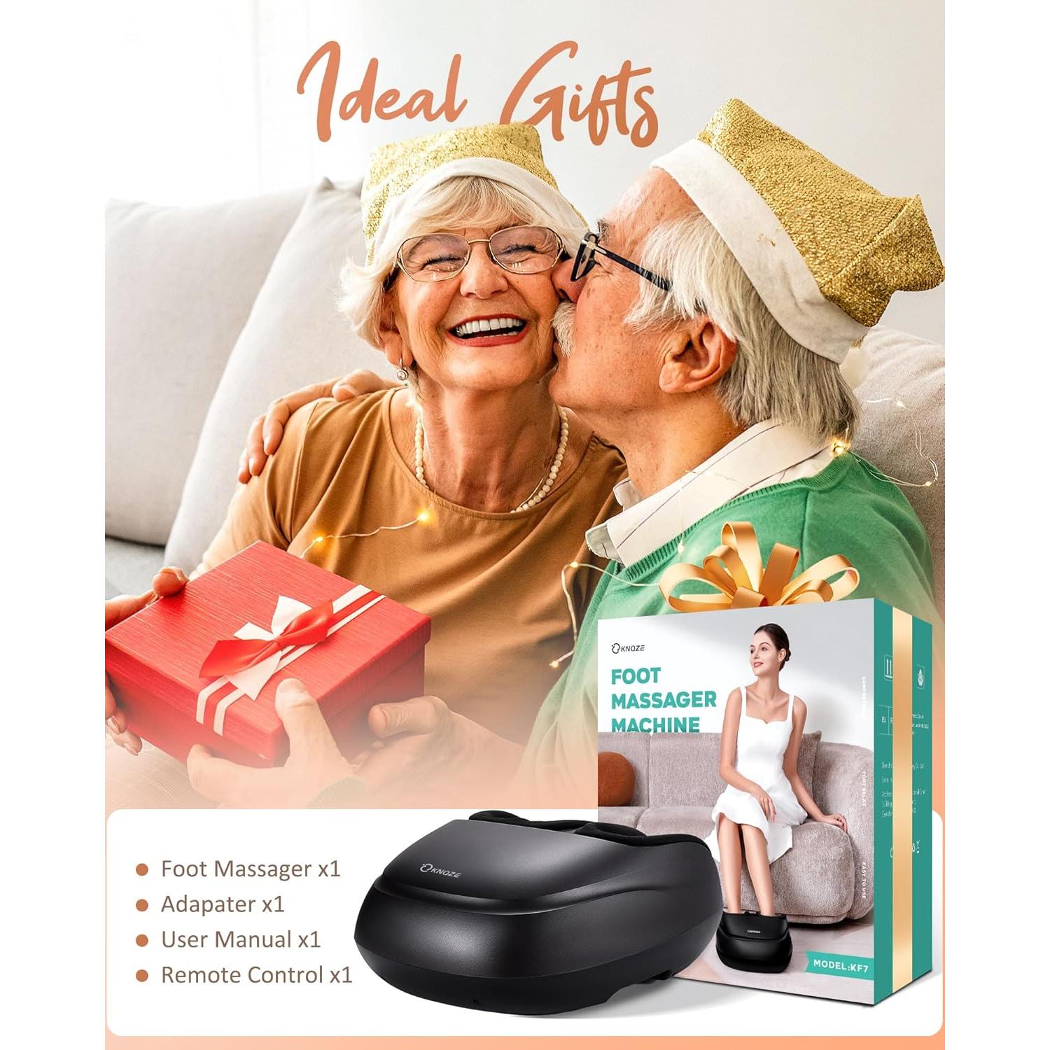 Masajeador de Pies KNQZE KF7 con Calor y Control Remoto