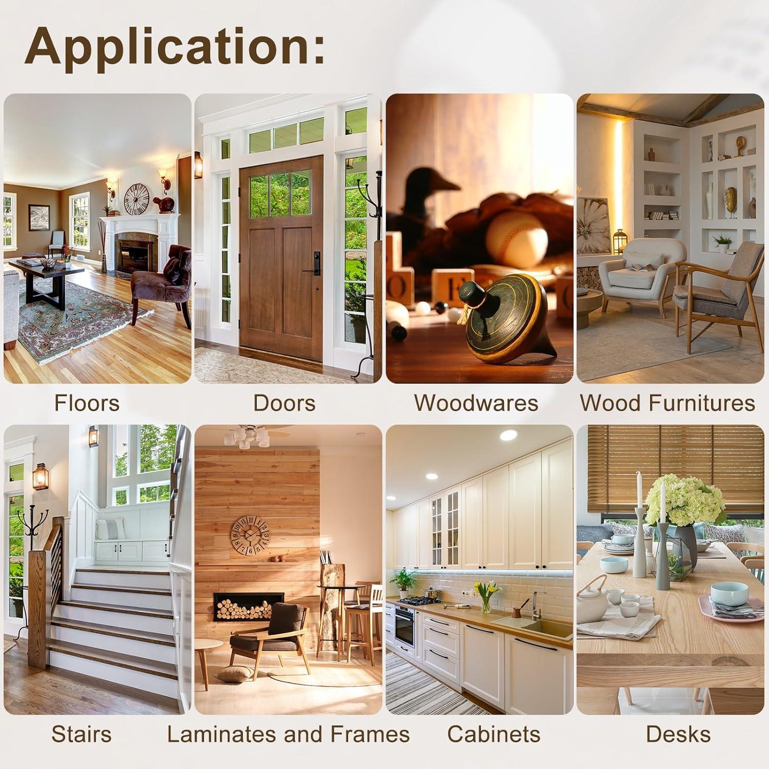 Kit de Reparación de Rasguños de Madera Harfington 12 Colores