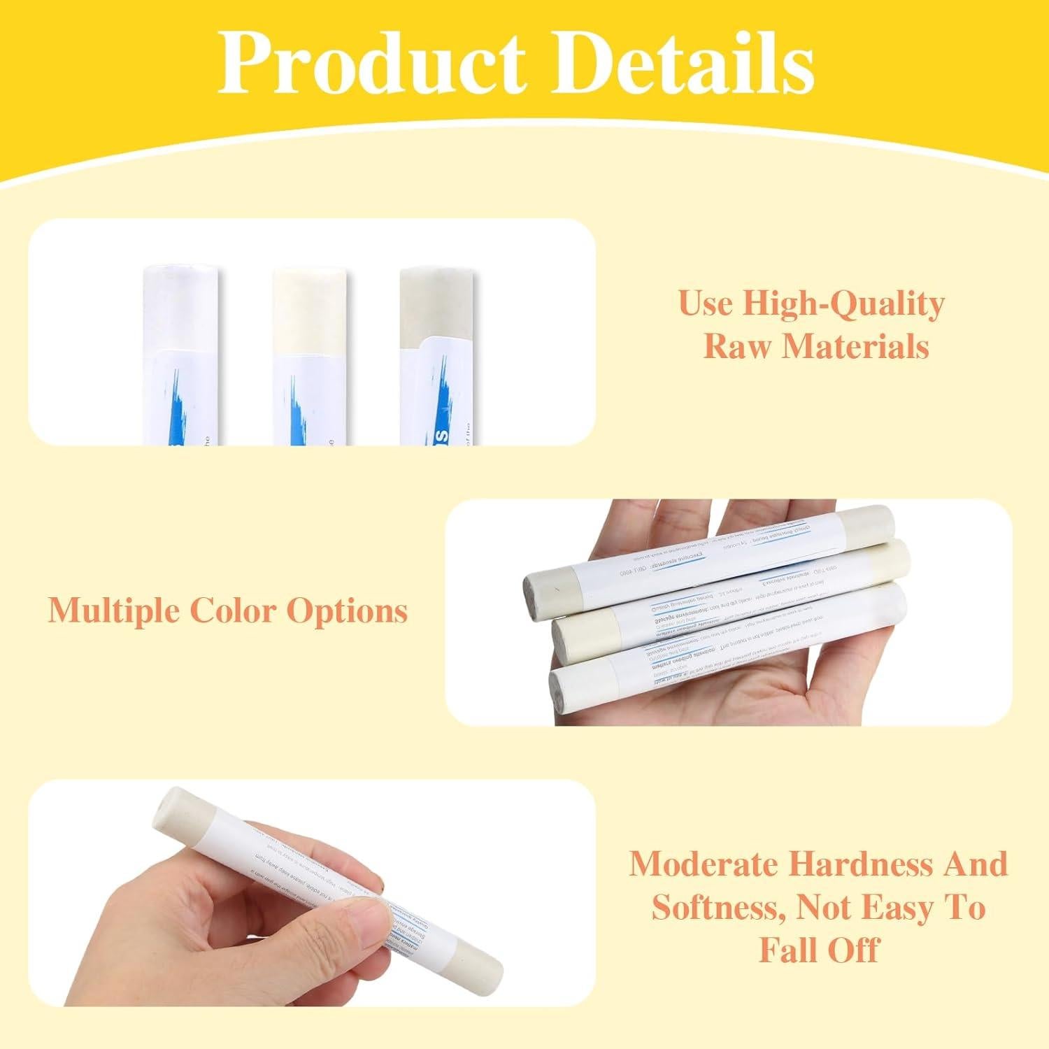 Pack de 3 Crayones de Reparación de Madera Blanca Aphohome