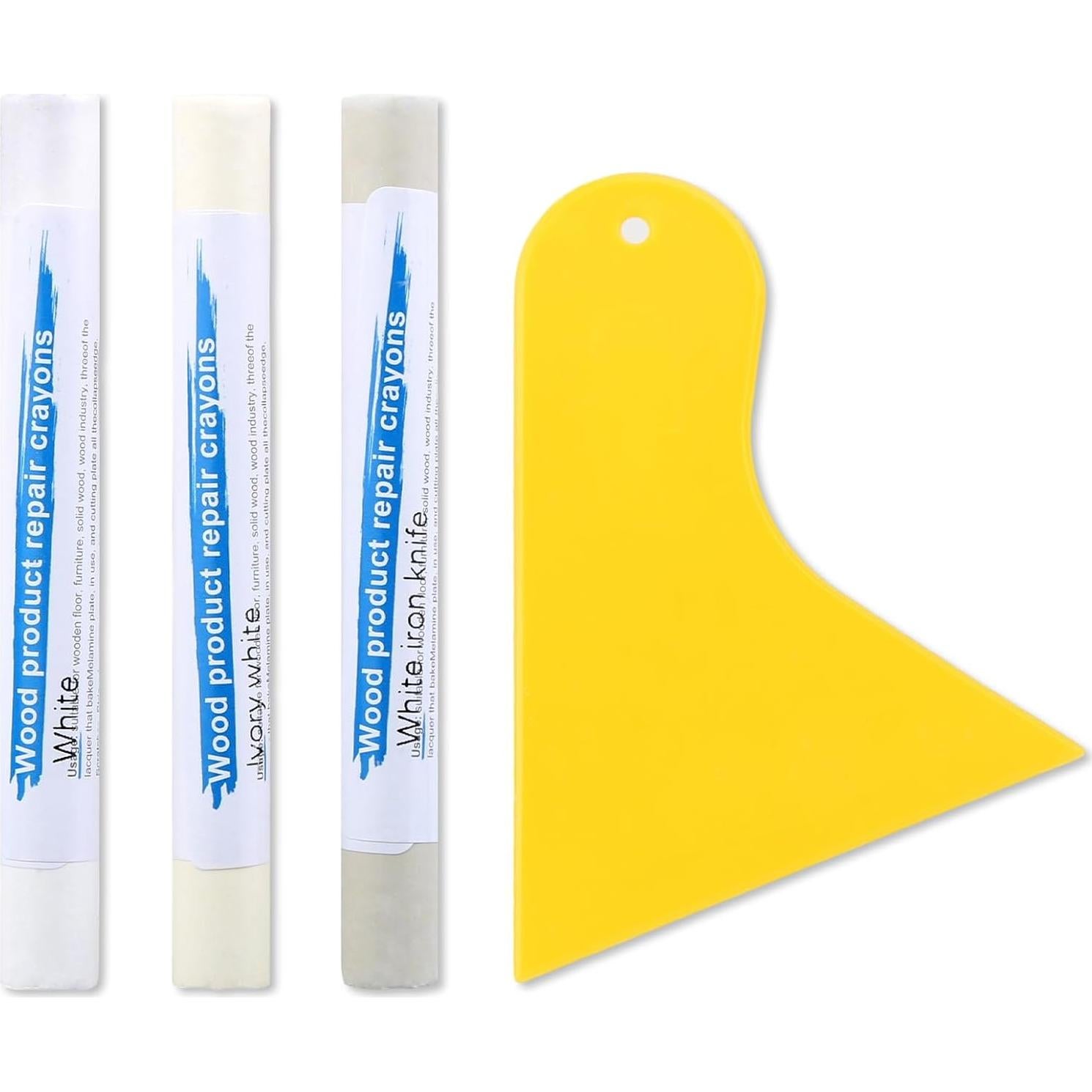 Pack de 3 Crayones de Reparación de Madera Blanca Aphohome