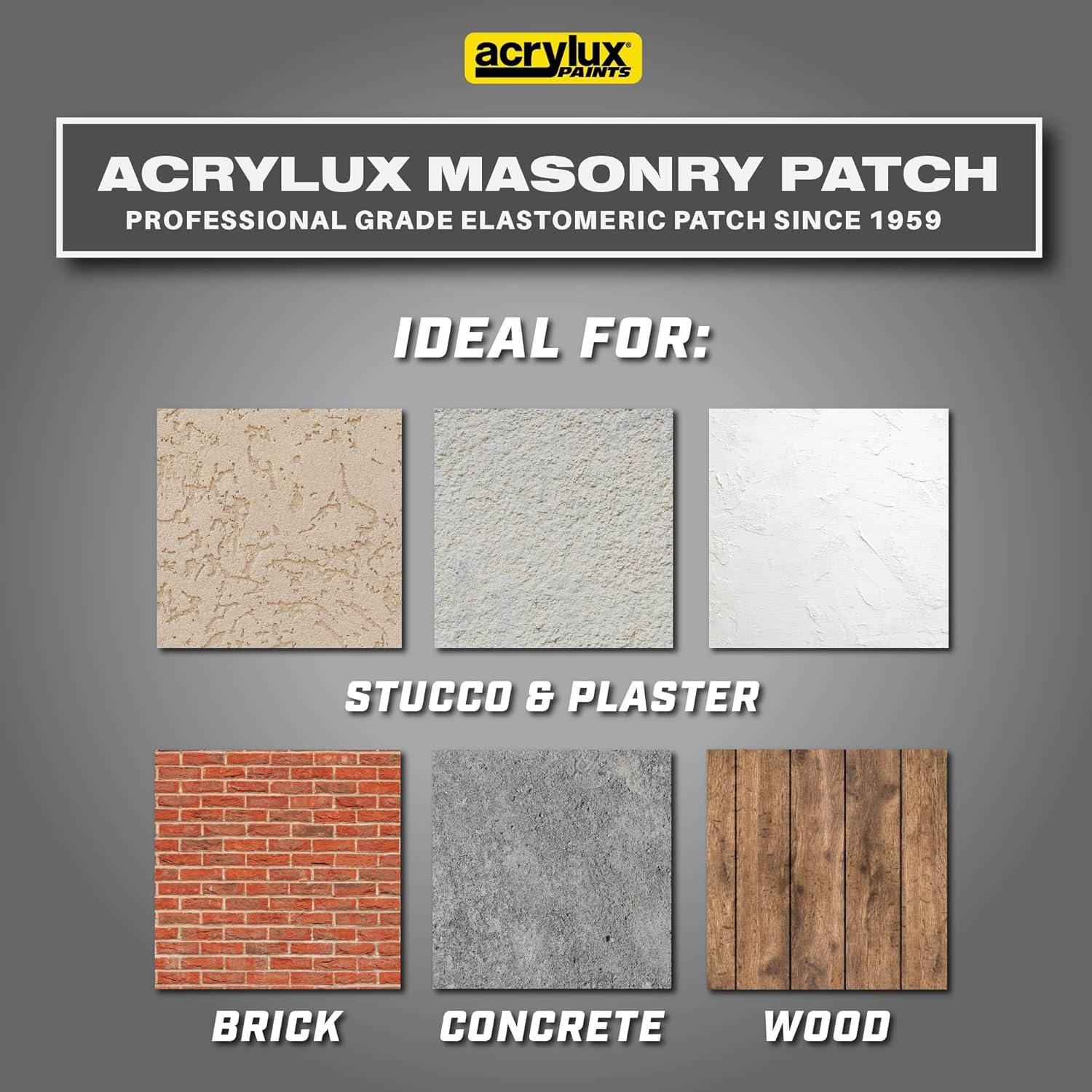 Compuesto de Parcheo Texturizado ACRYLUX 5.7kg Grado Cuchillo