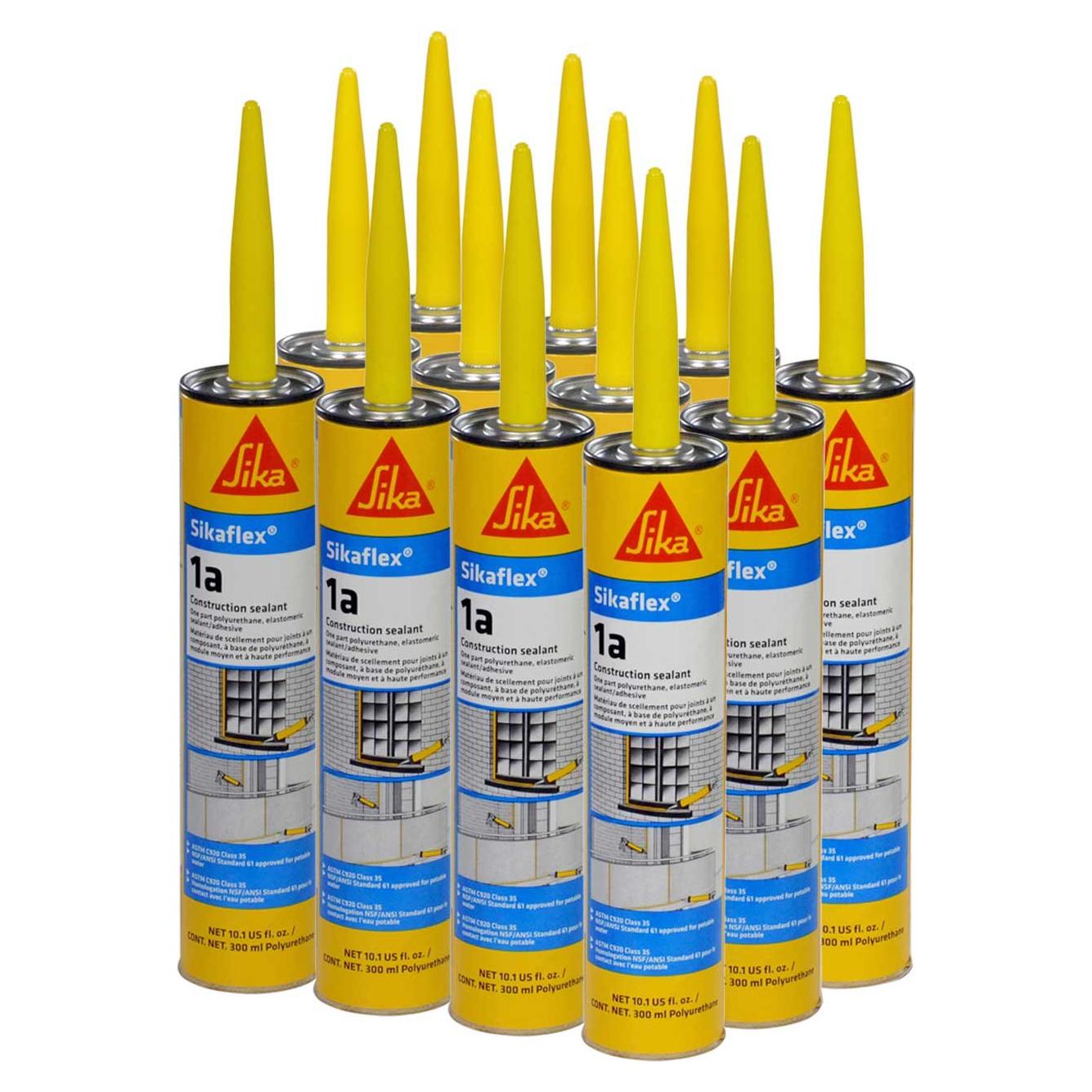 Sellador Poliuretano Sikaflex 1A 10 oz Bronce Oscuro Paquete 12