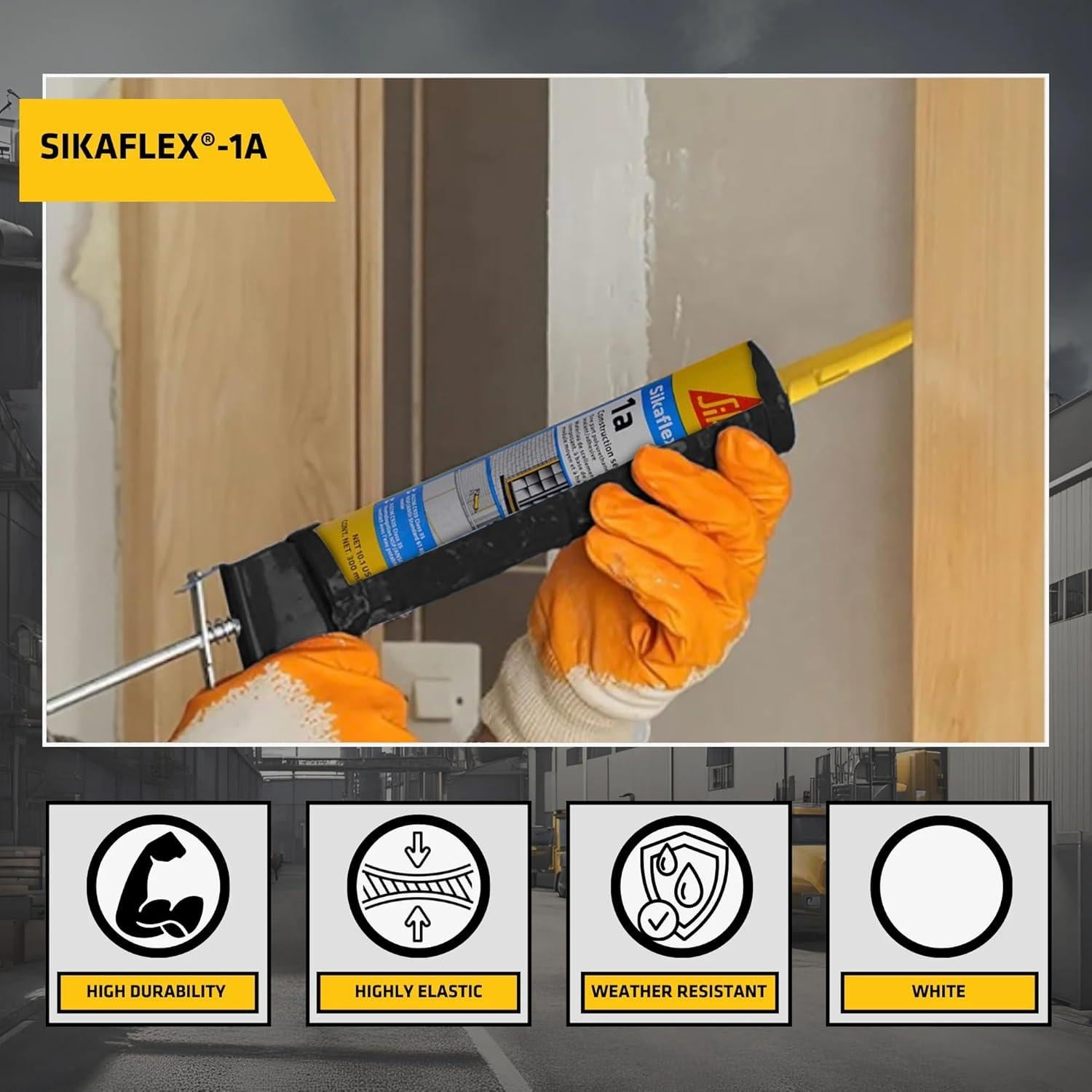 Sellador Poliuretano Sikaflex 1A 10 oz Bronce Oscuro Paquete 12