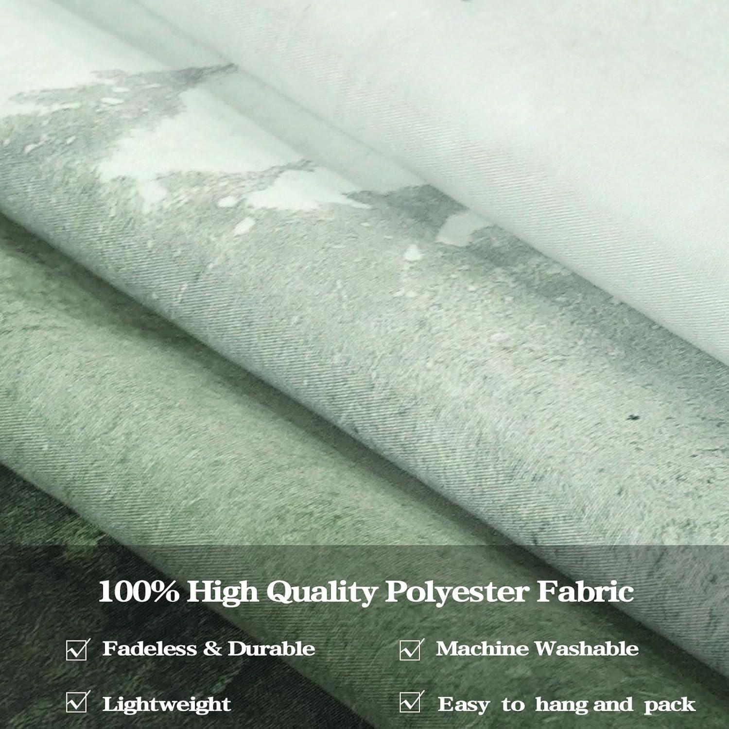 Tapiz de Montaña Kampdream Verde Salvia 90x68 cm Acuarela