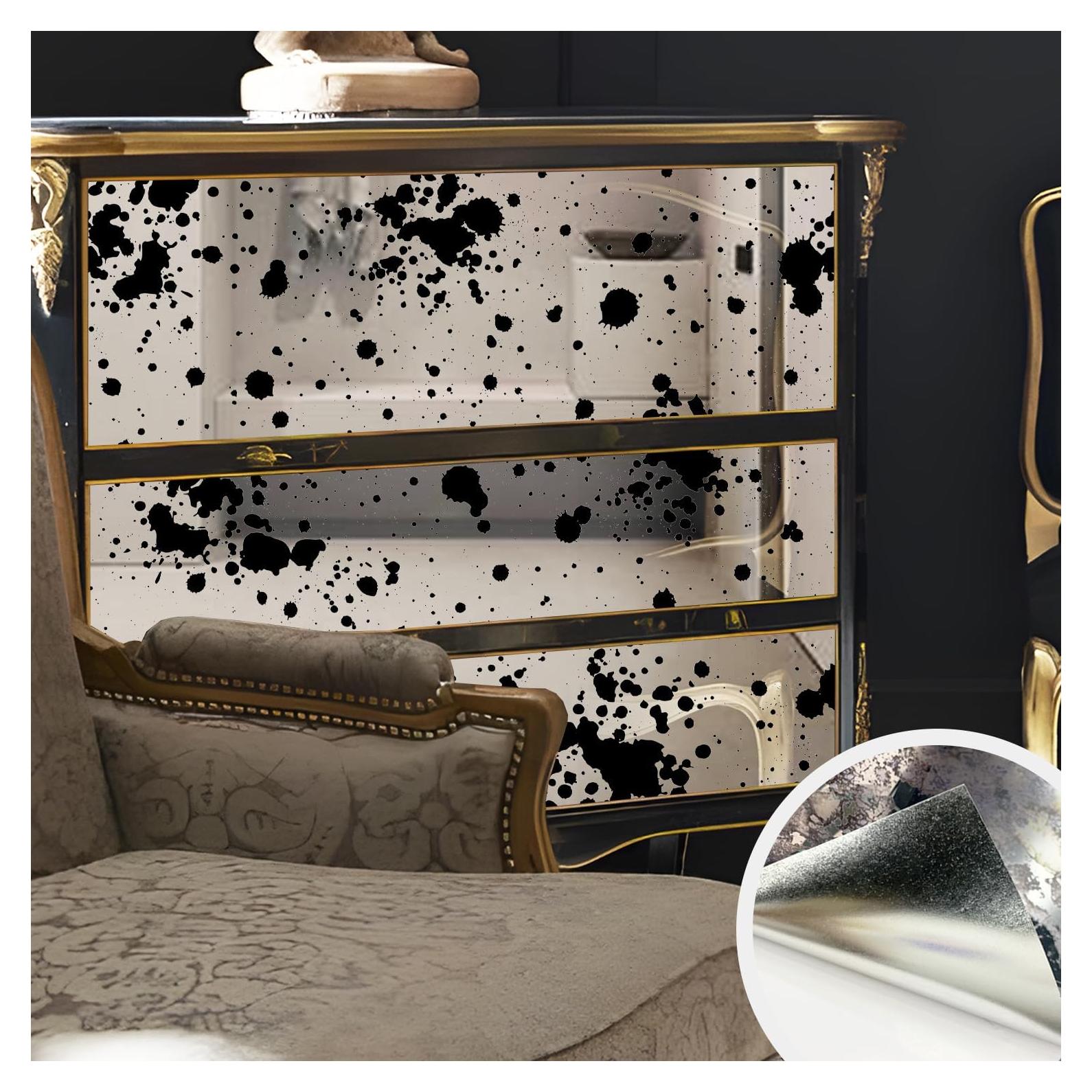 Papel Tapiz Vintage LiveInUrban 39cmx100cm Antiguo Plateado