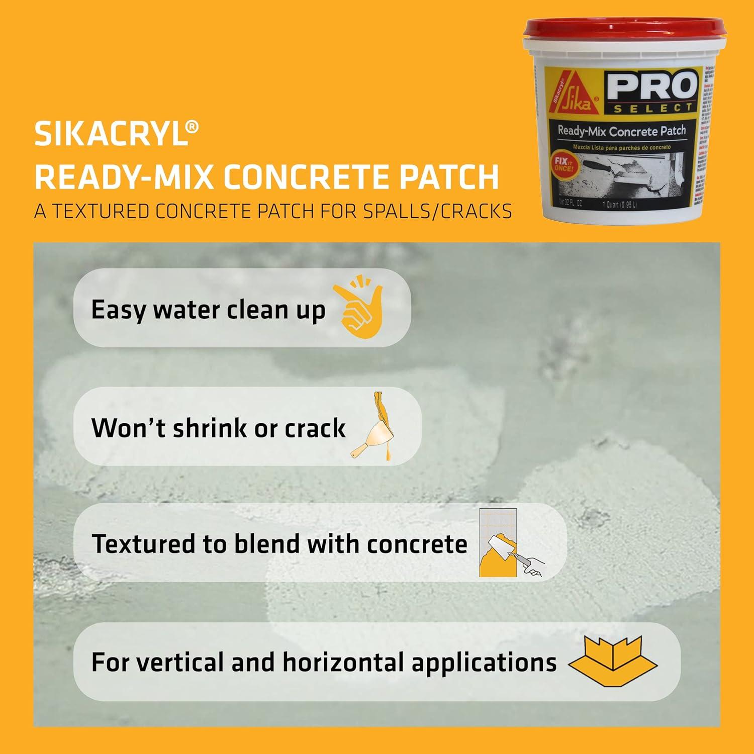 Parche de Concreto Sikacryl 0.95 L y Red Devil 148.5 ml Gris