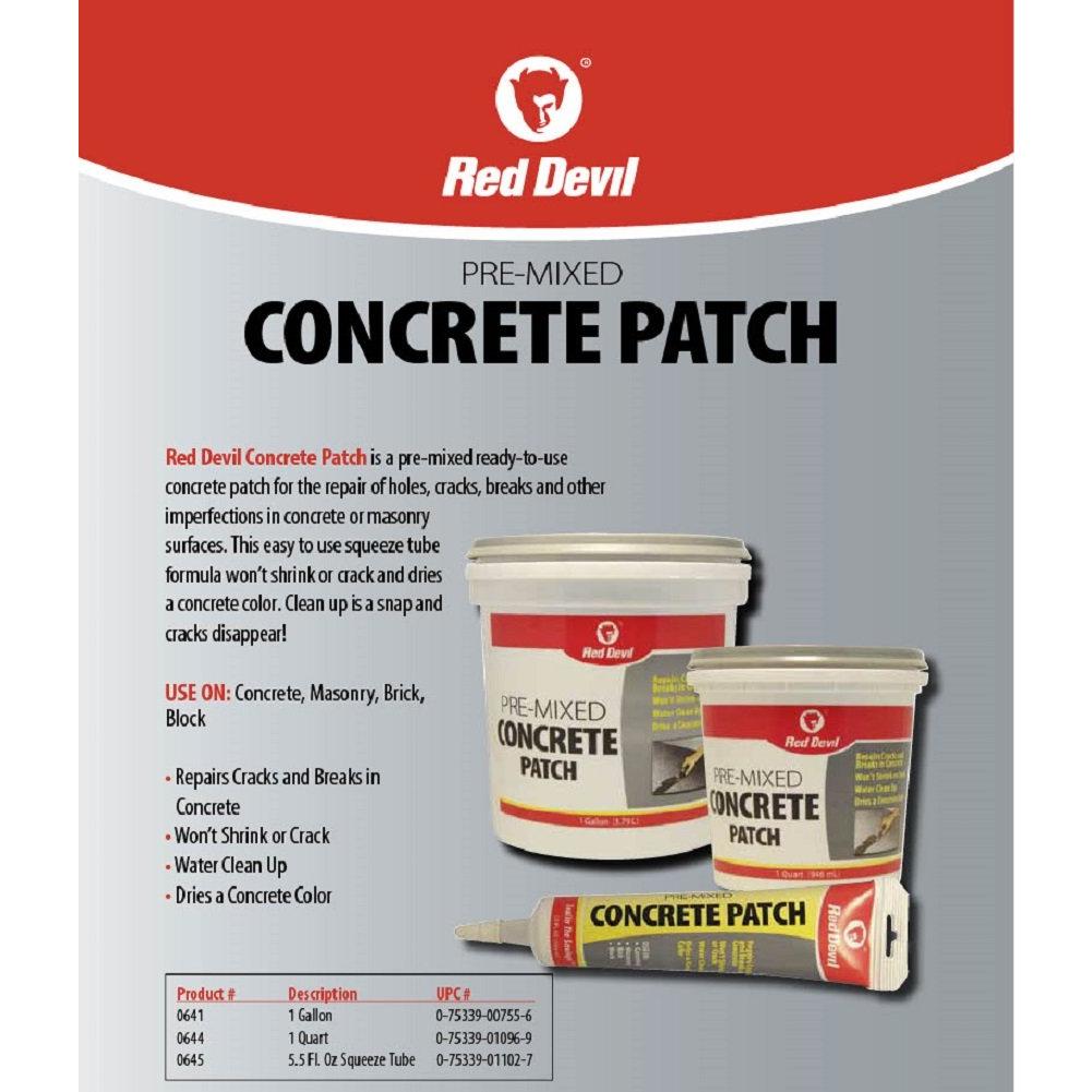 Parche de Concreto Sikacryl 0.95 L y Red Devil 148.5 ml Gris