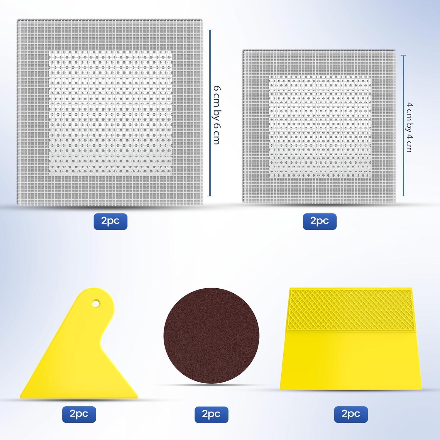 Kit de Reparación de Pared FF NEXUS - 4 Parches Aluminio 10x15 cm