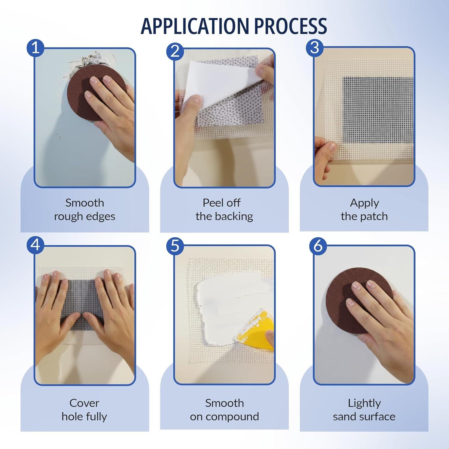 Kit de Reparación de Pared FF NEXUS - 4 Parches Aluminio 10x15 cm