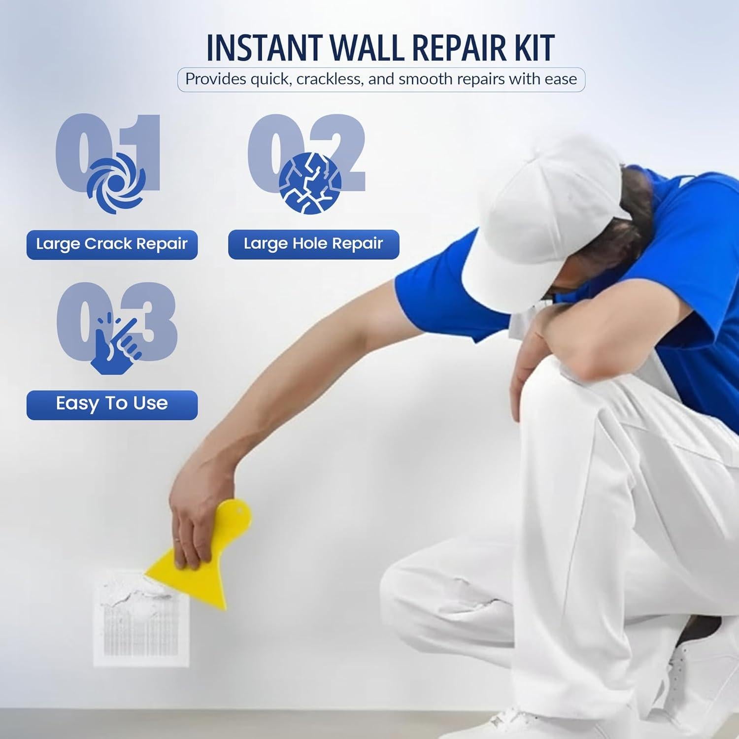 Kit de Reparación de Pared FF NEXUS - 4 Parches Aluminio 10x15 cm