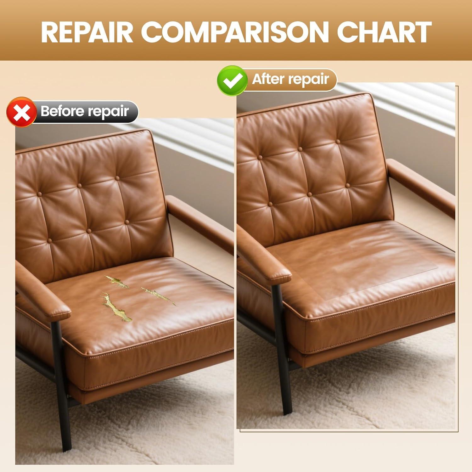 Parche de Reparación de Cuero WALLAX 40.6x200.7cm Gris