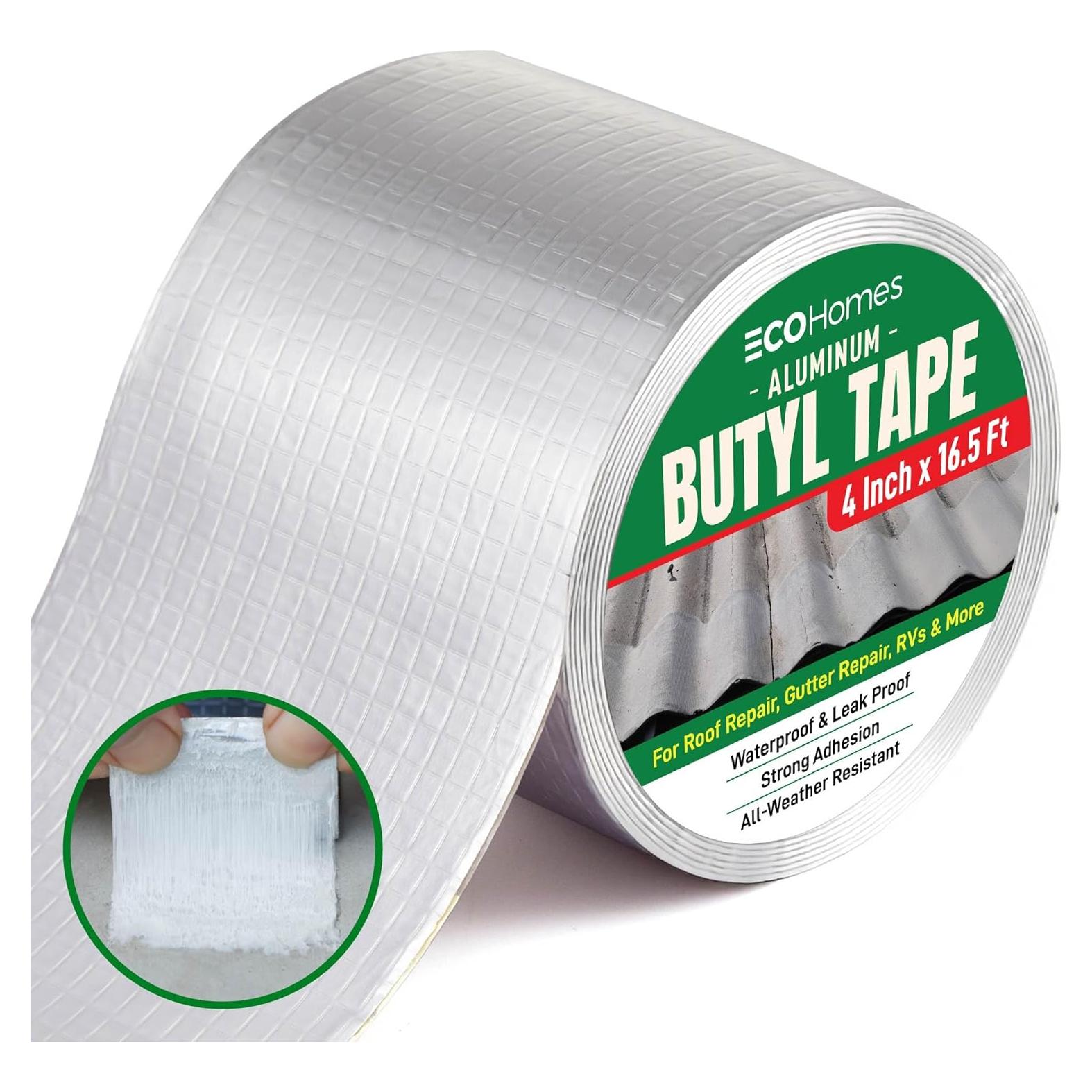 Cinta Butílica de Aluminio ECOHomes 10.16 cm x 5.03 m Impermeable